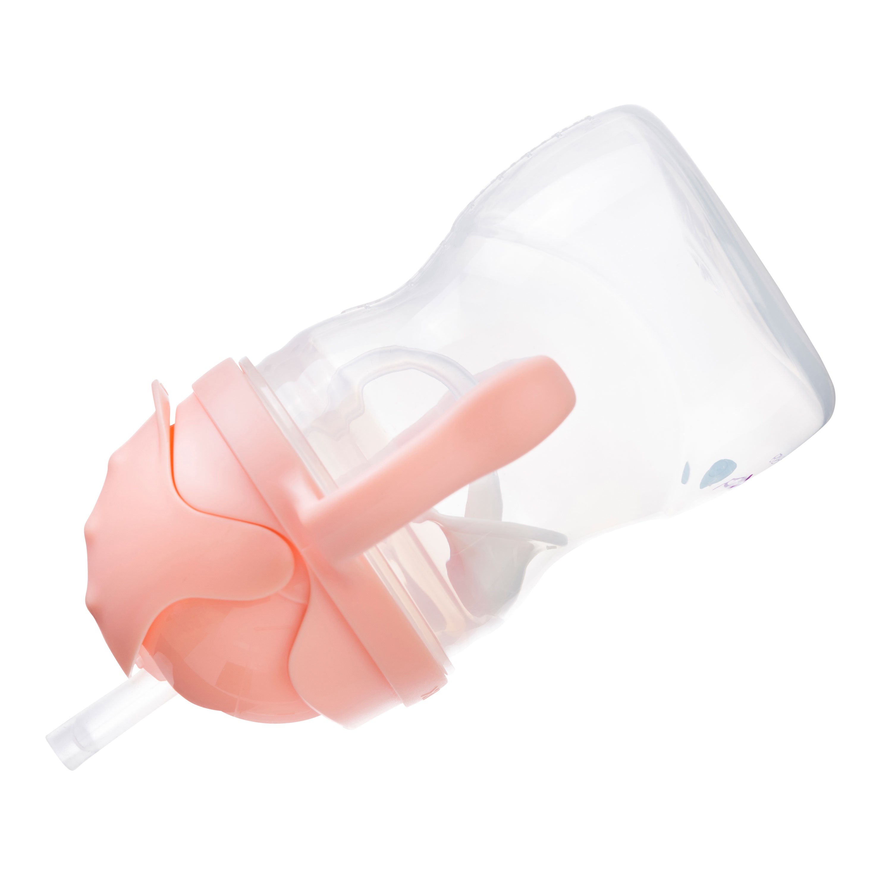 b.box Weighted Straw Sippy Cup 240ml- Tutti Fruity Light Pink