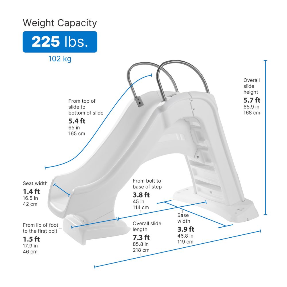 Step2 Vero Poolside Slide (White)