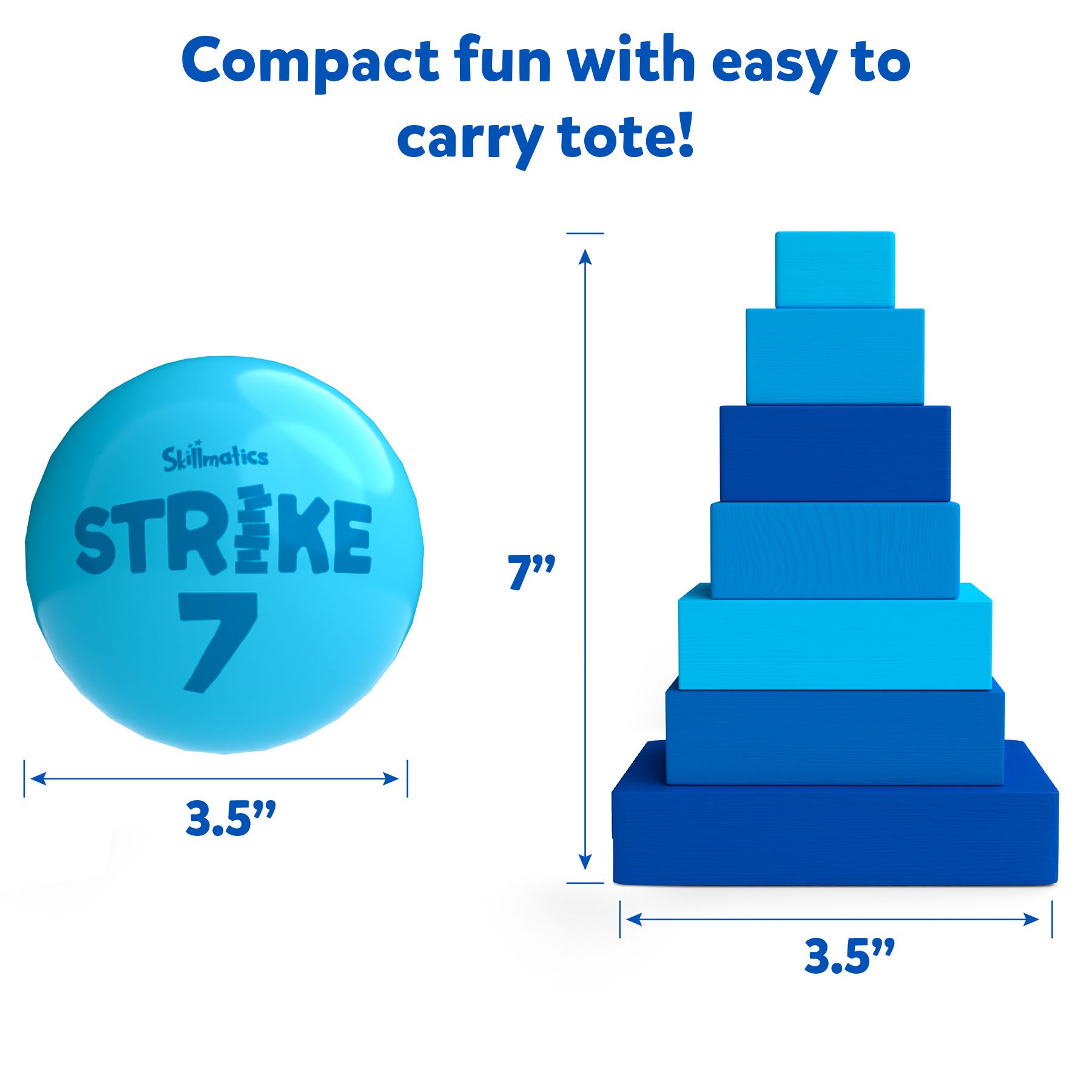 Skillmatics Outdoor Game - Strike 7, Strategic Game of Knocking Down & Building Up, Family Friendly Game for Ages 6 and Up