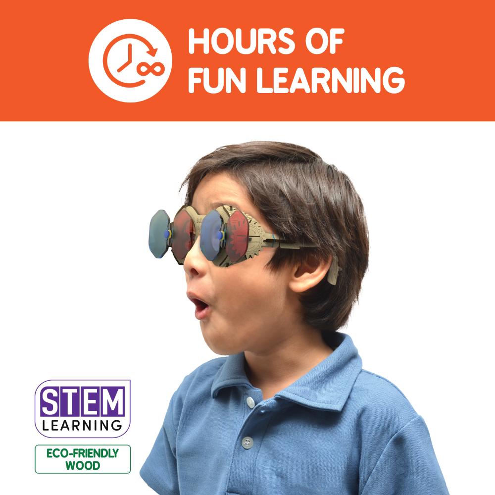 Skillmatics Stem Building Toy - Buildables 3D Spy Glasses, Educational & Construction DIY Toy for Ages 8 and Up