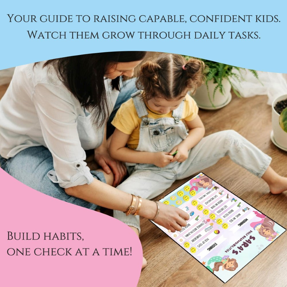 Daily Reward Chart Personalised – Mermaid Cove