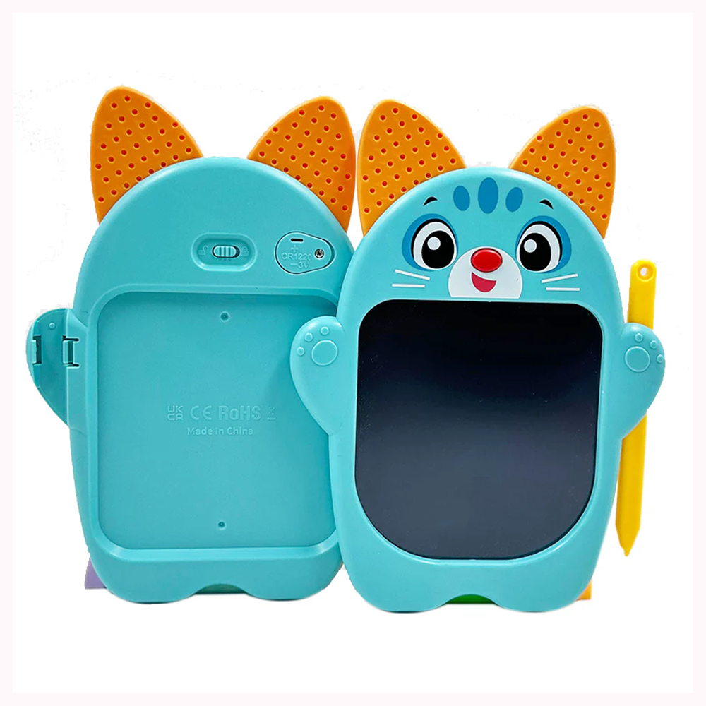 Scoo-Wee Cat Shaped Multi-Color Screen Doodle Pad With One-Click Erase