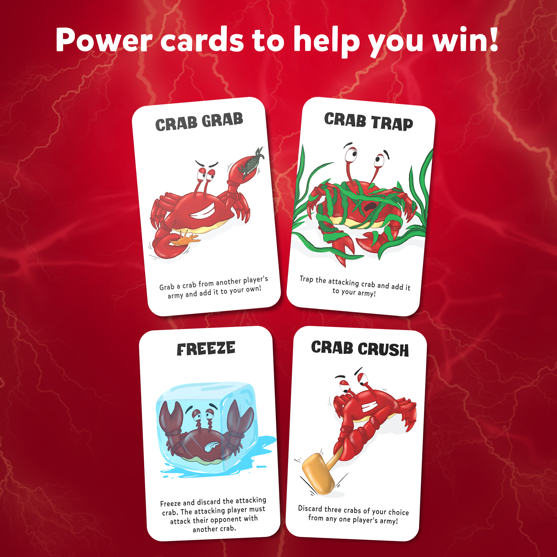 Skillmatics Card Game : Crab Clash | Gifts for 7 Year Olds and Up | Super Fun Strategy Game for Families | Games for Kids, Teens, & Adults