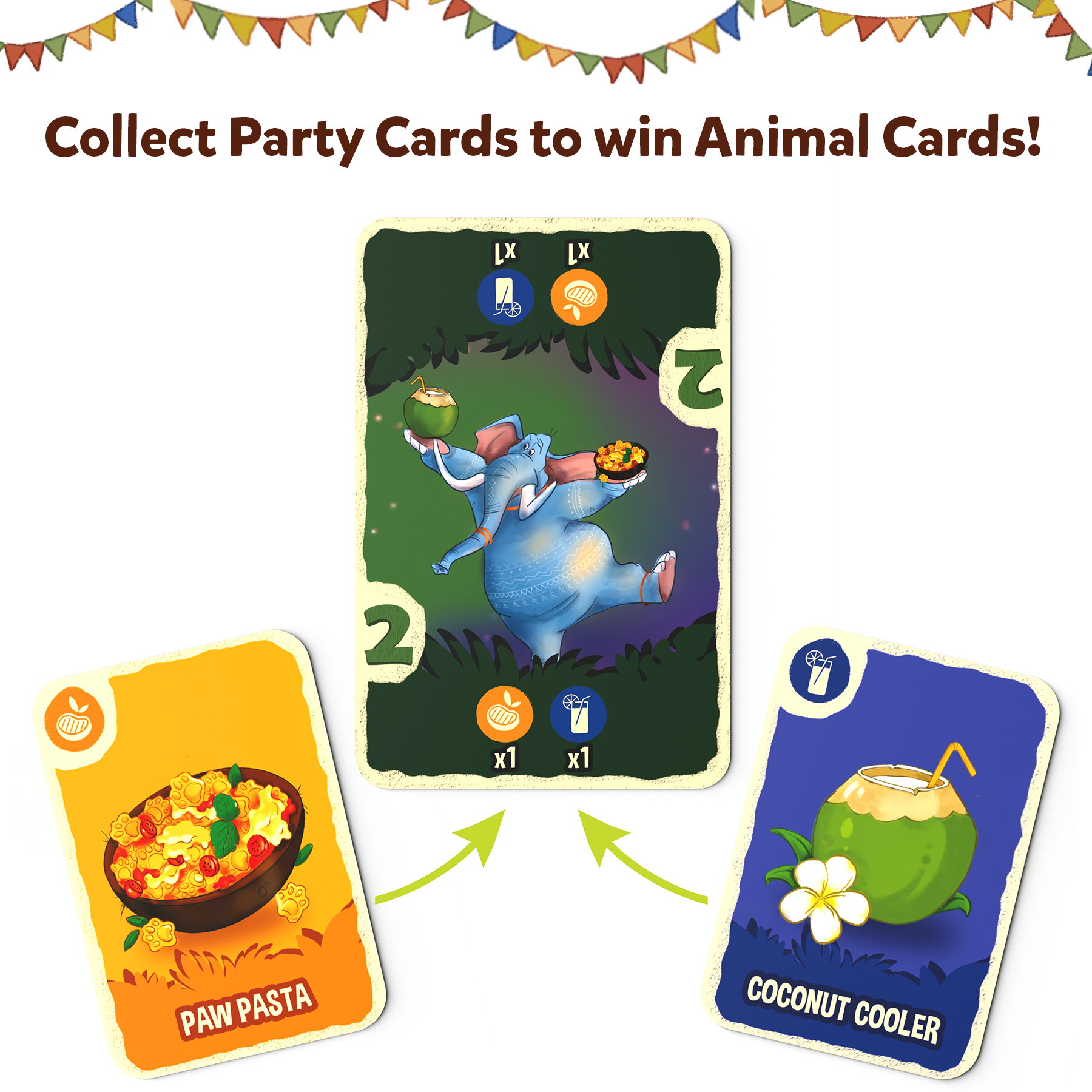 Skillmatics Card Game - Jungle Party, Fun Family Card Game of Strategy & Luck, Party Game, Gifts for Girls & Boys Ages 7, 8, 9 & Up