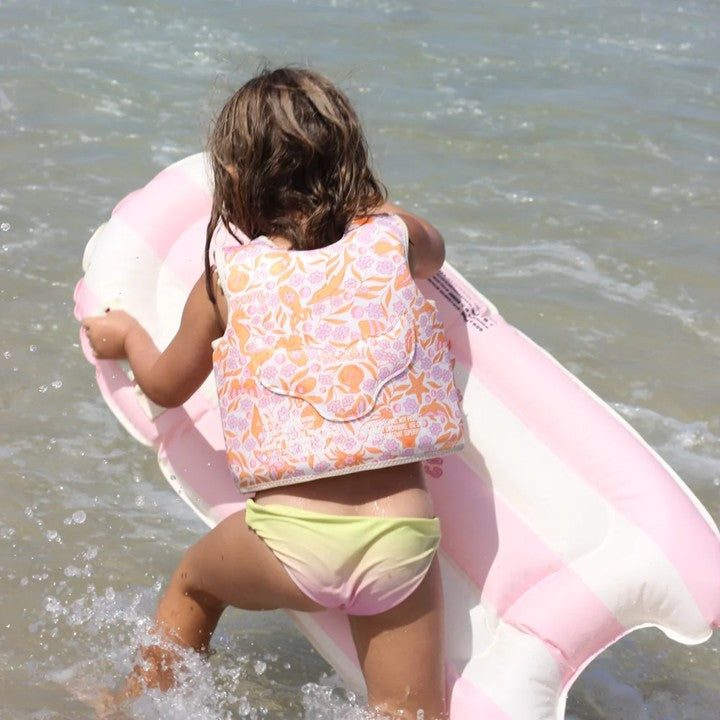 SUNNYLiFE Kids Swim Vest Ocean Magic Pink