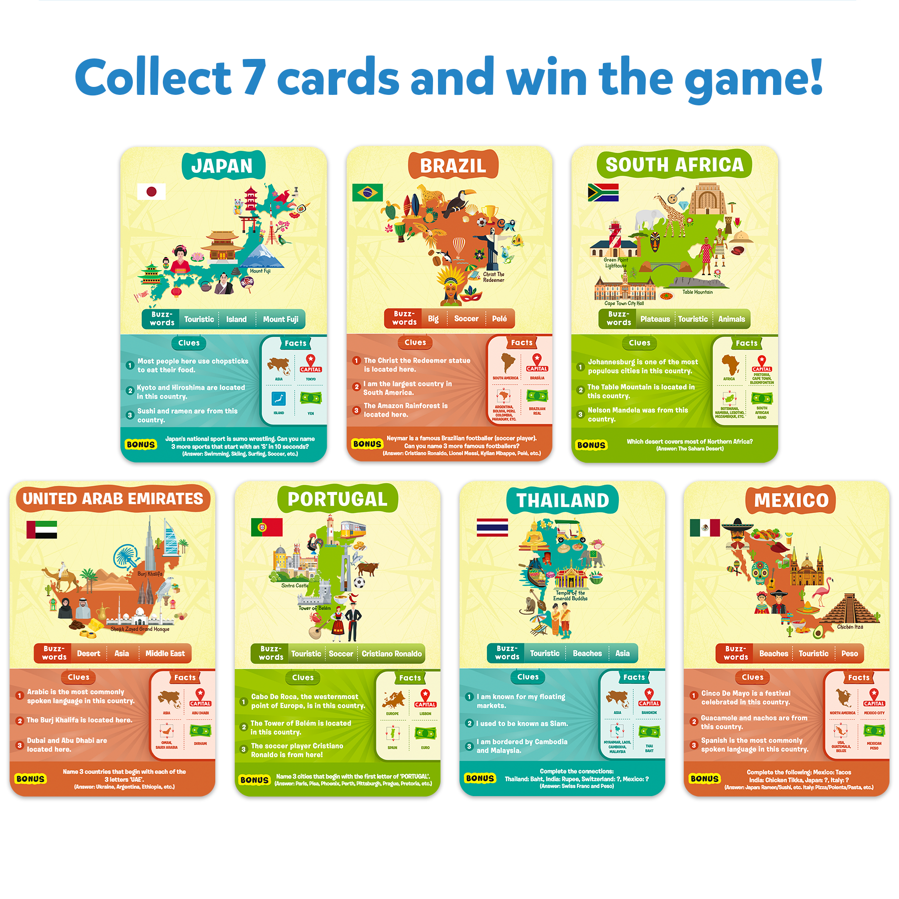 Guess in 10 – Countries Of The World | Card Game of Smart Questions
