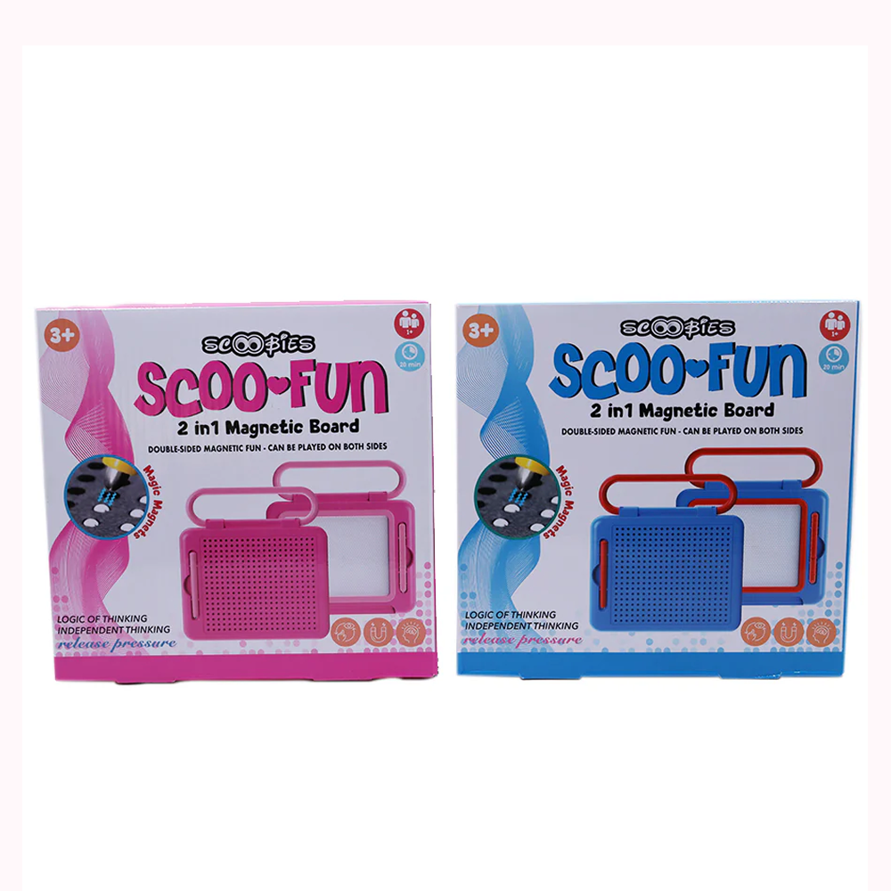 Scoo Fun (Blue) 2-in-1 Board Magical Slate and Magnetic Board Writing & Magnetic Play