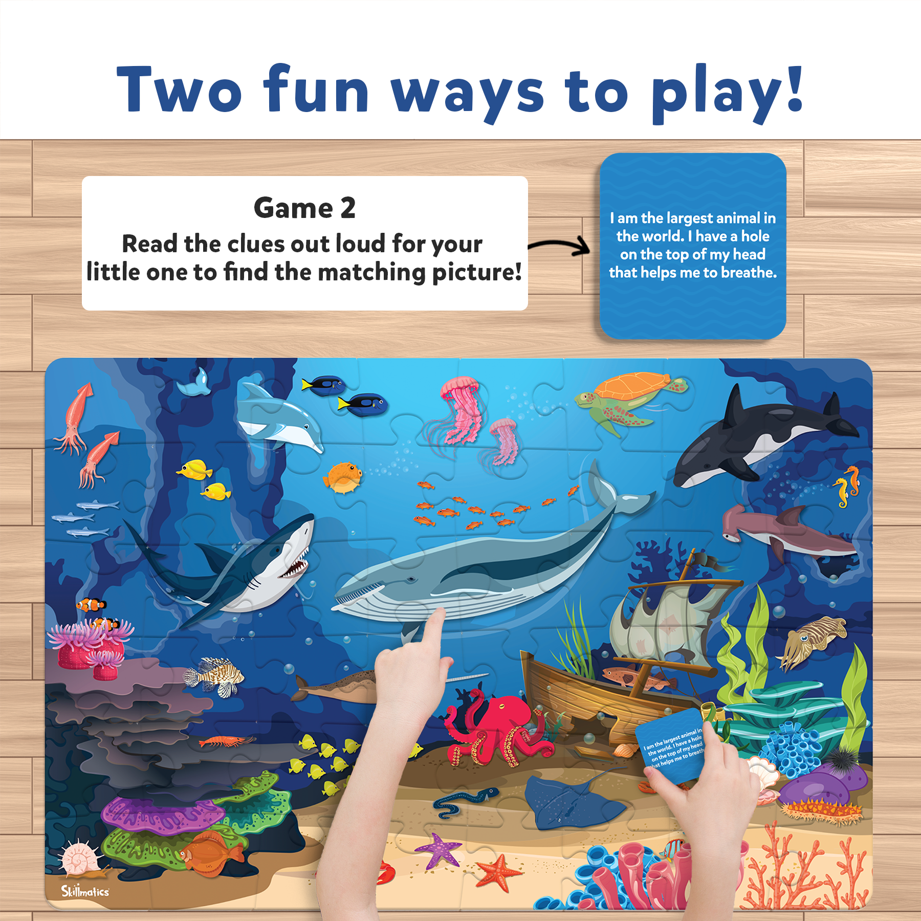 Piece & Play - Underwater Animals | Fun & Educational 48 Piece Jigsaw Puzzle