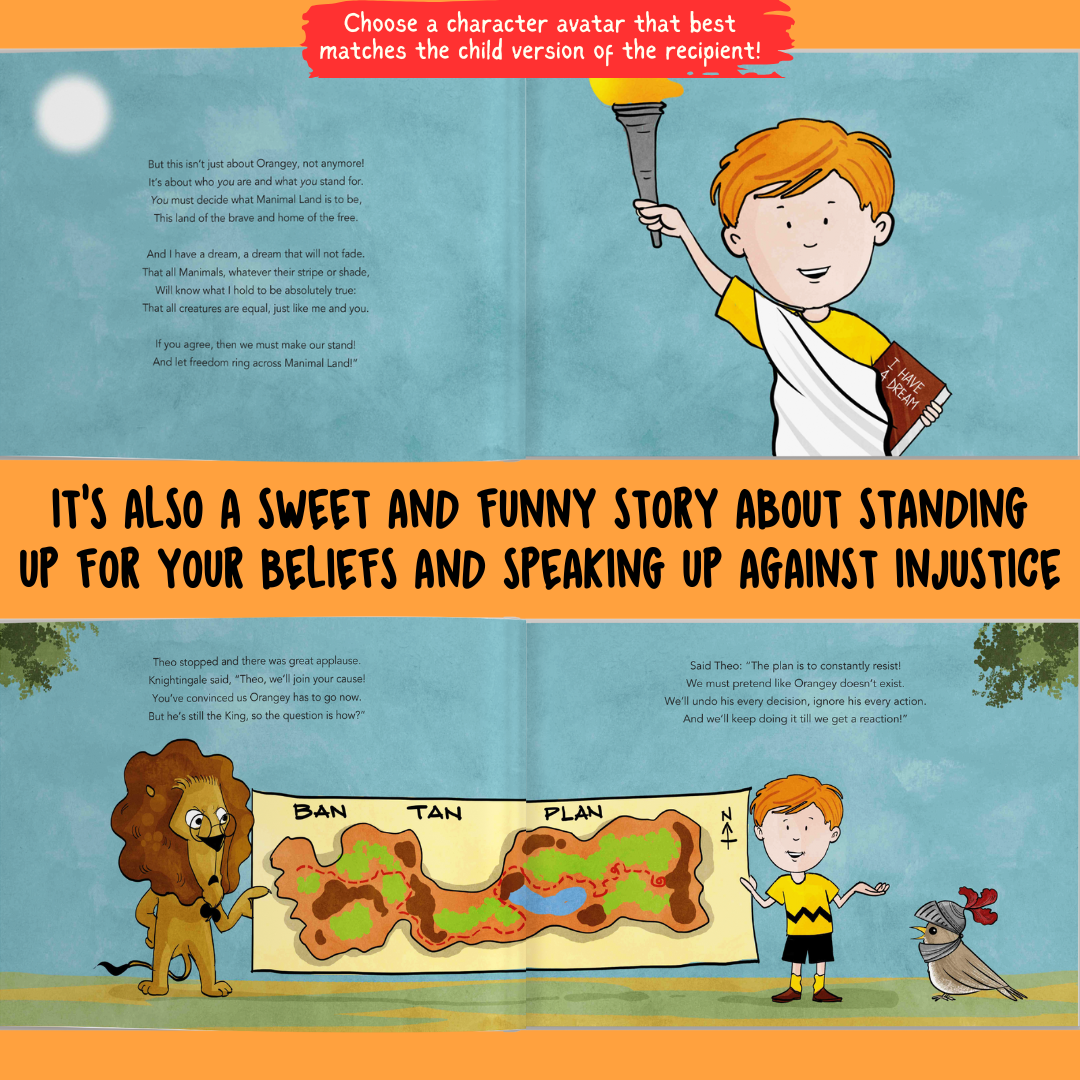 Personalised Storybook - The Orangey-Tan; Your Child vs Evil