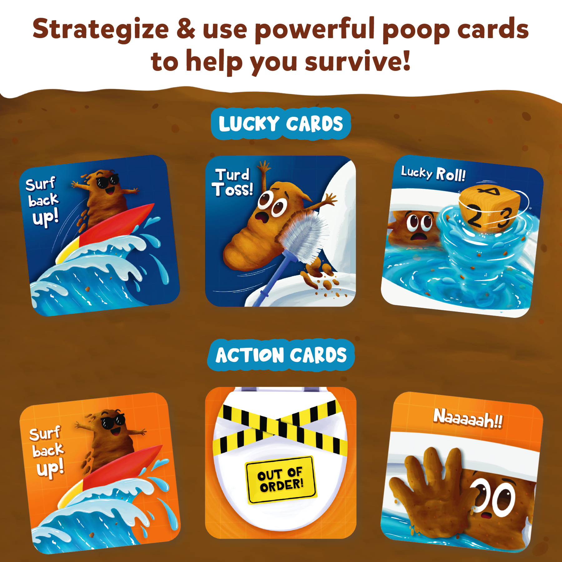 Skillmatics Card Game - Poop Wars, Fun & Fast-Paced Game Of Strategy, Party Game For Kids & Family, Gift For Girls & Boys Ages 6 & Up