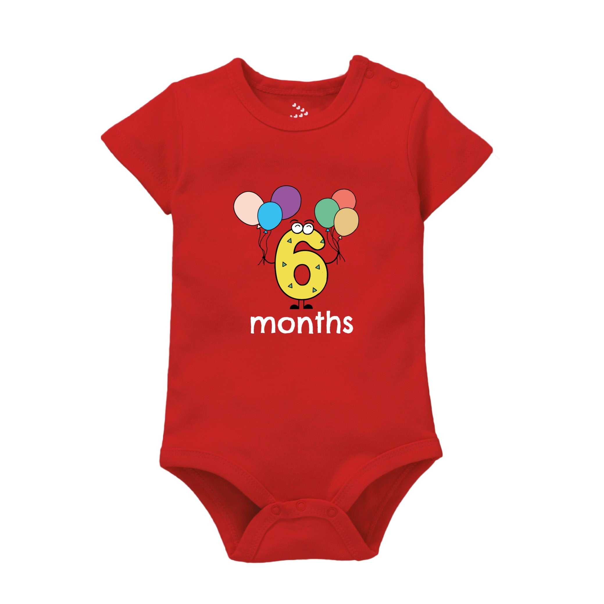 6 Months Birthday - Red