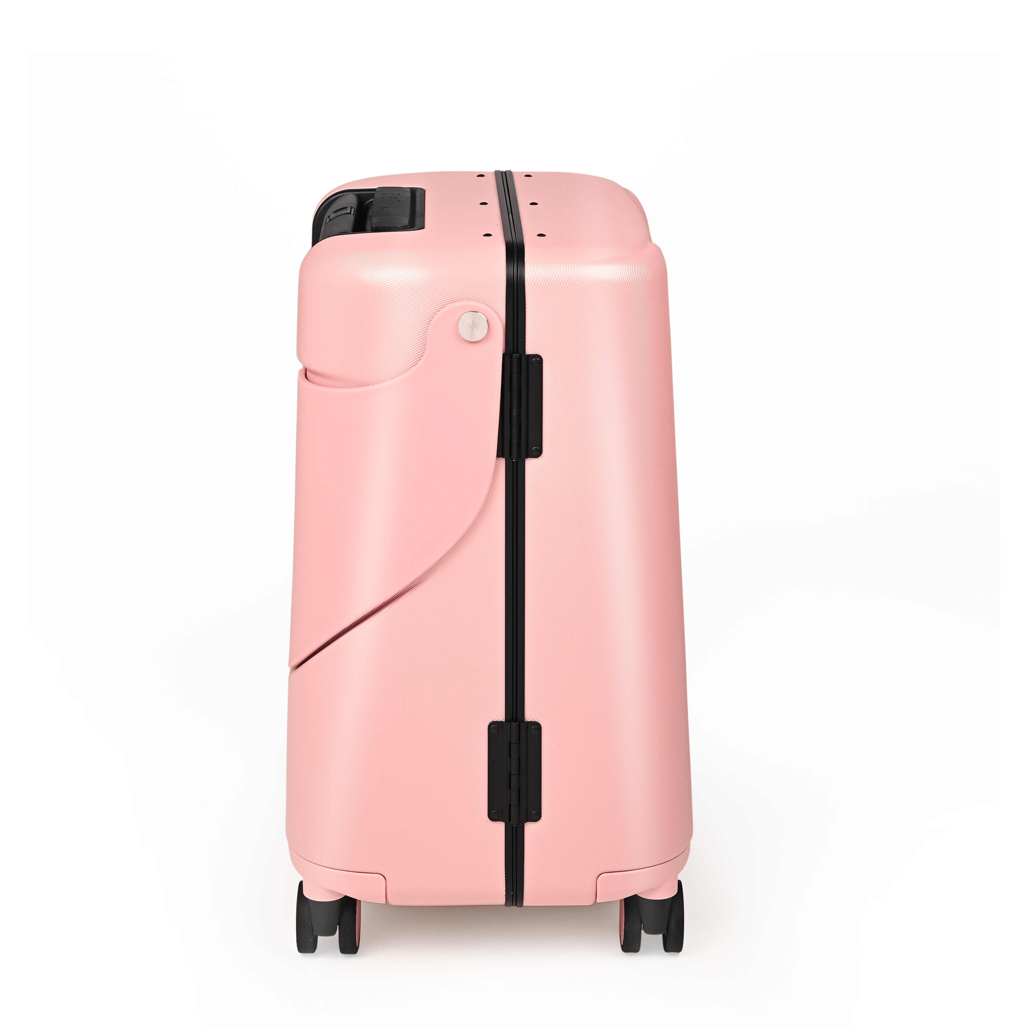 Miamily Dusty Pink Ride-On Trolley Carry-On Luggage 18 inches