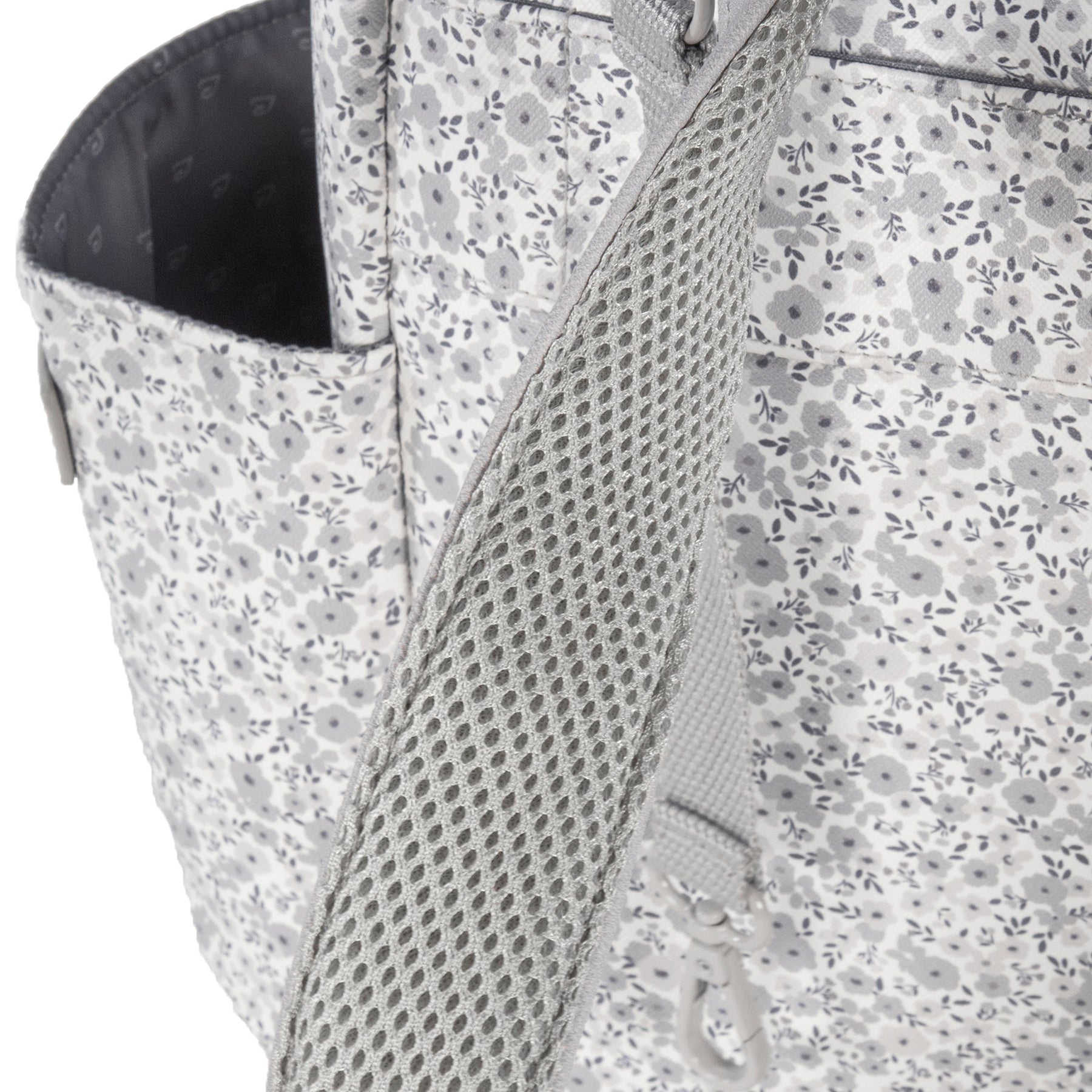 Pasito a Pasito Flower Mellow Grey Backpack Diaper Changing Bag