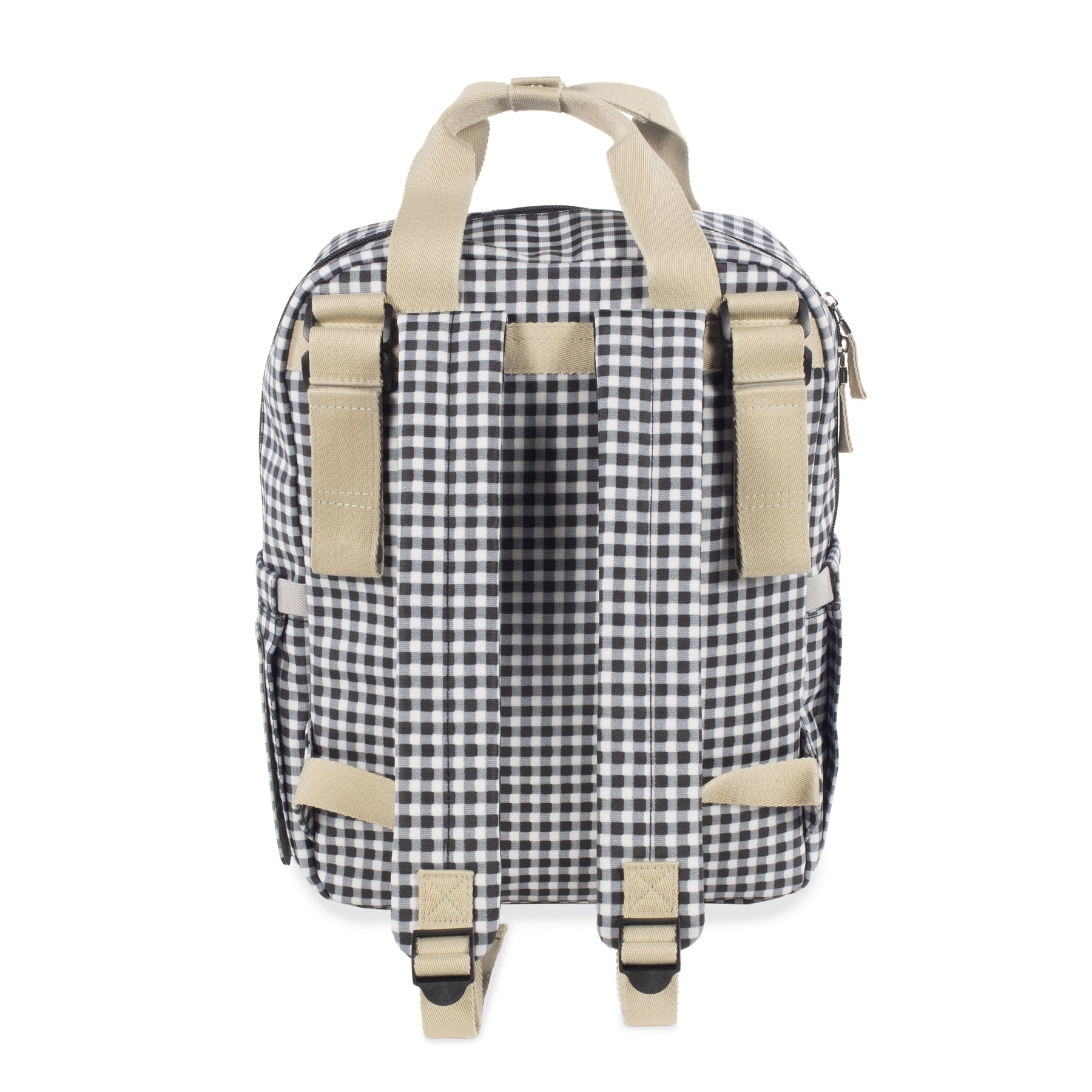 Walking Mum I Love Vichy Black Backpack Diaper Changing Bag
