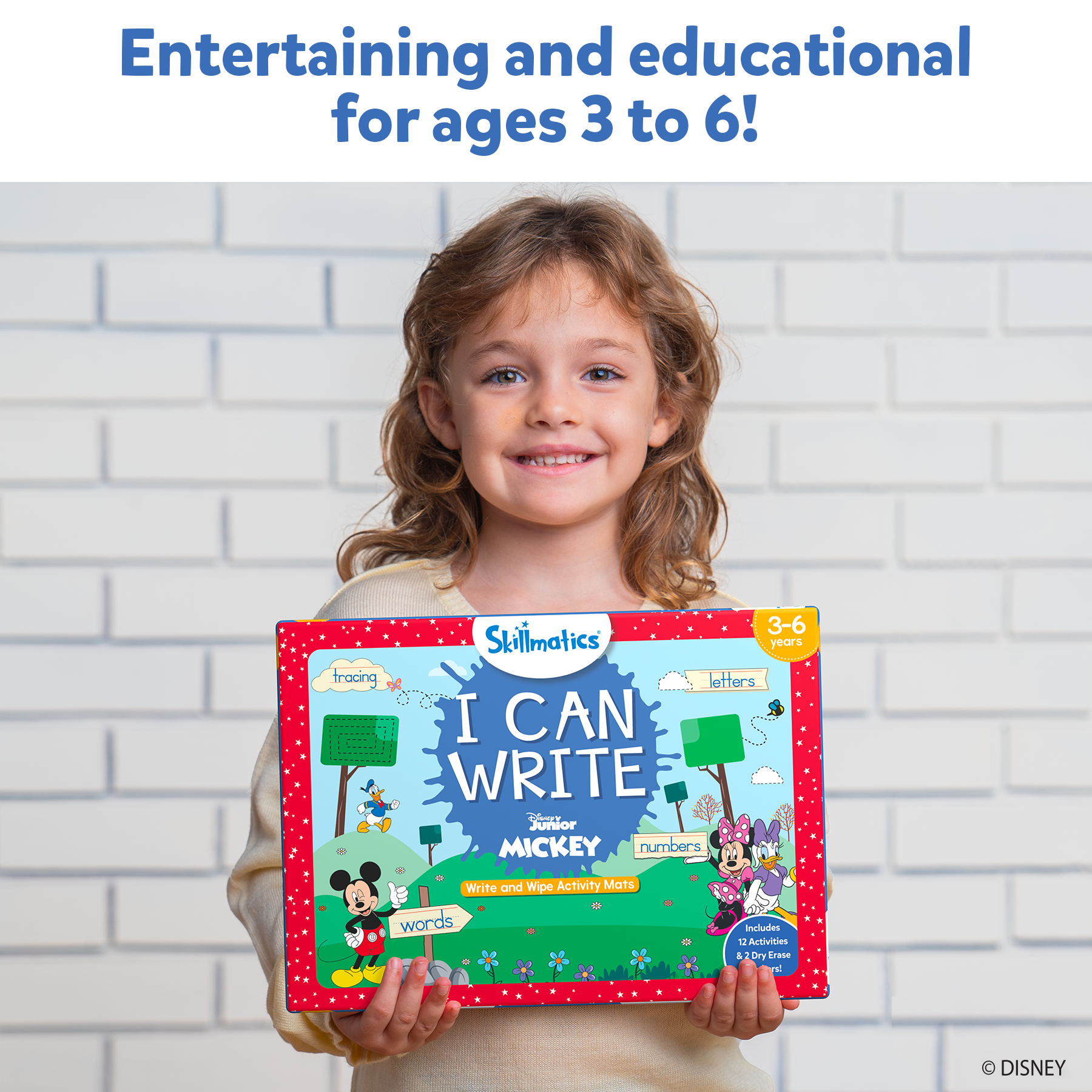 Skillmatics Preschool Learning Activity - I Can Write Disney Junior Mickey Mouse, Educational Game for Kids, Toddlers, Preschoolers Who Love Toys, Art & Craft Activities, Gifts for Ages 3, 4, 5, 6