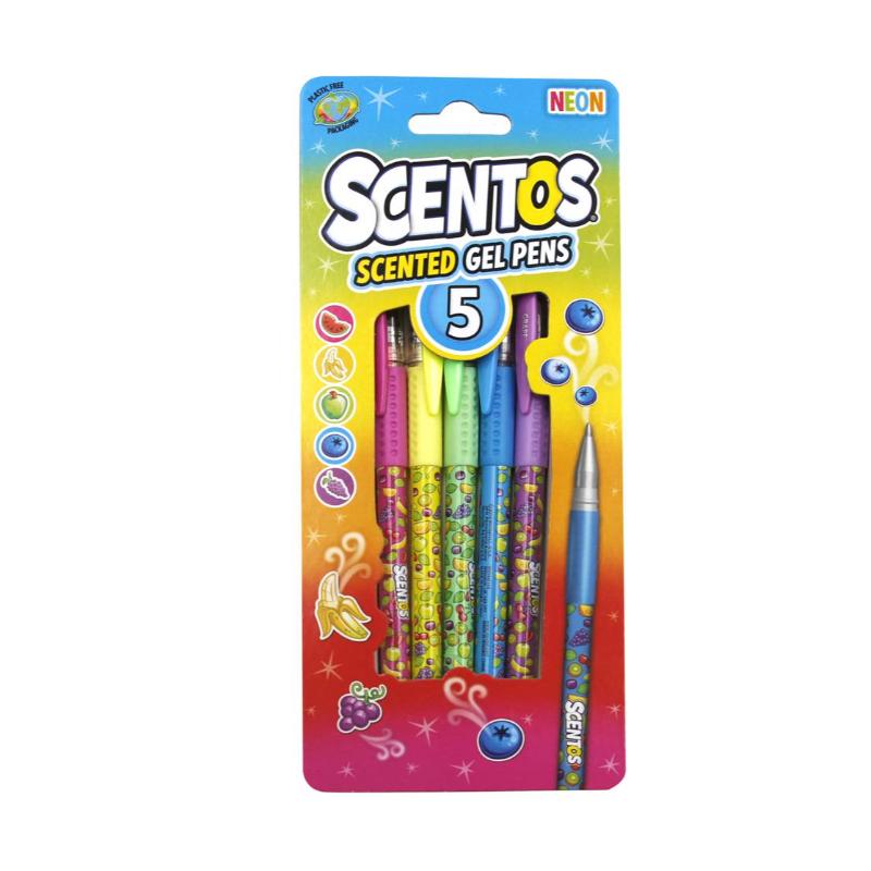 Scentos Scented 5 Neon Gel Pens