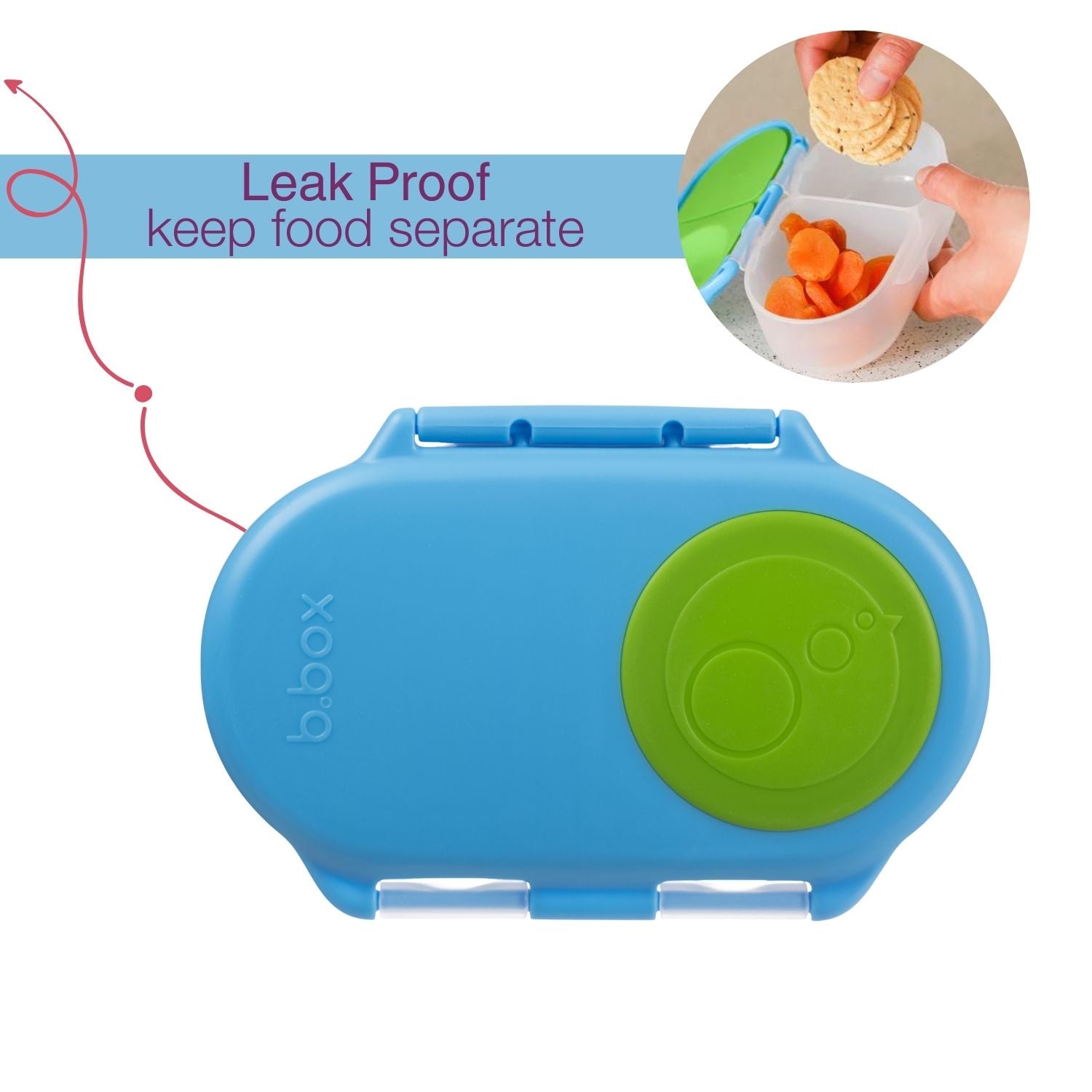 B.Box Snack Box Ocean Breeze Blue Green