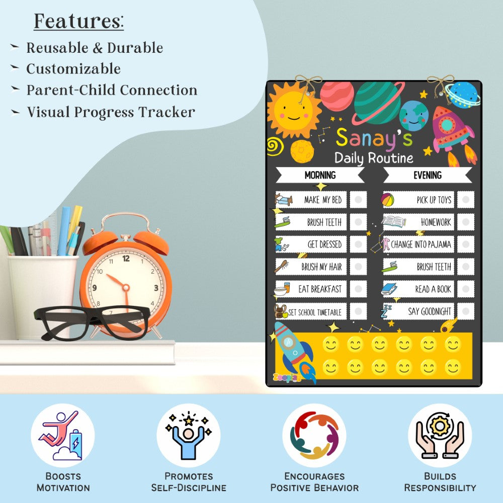 Daily Reward Chart Personalised – Mission Space