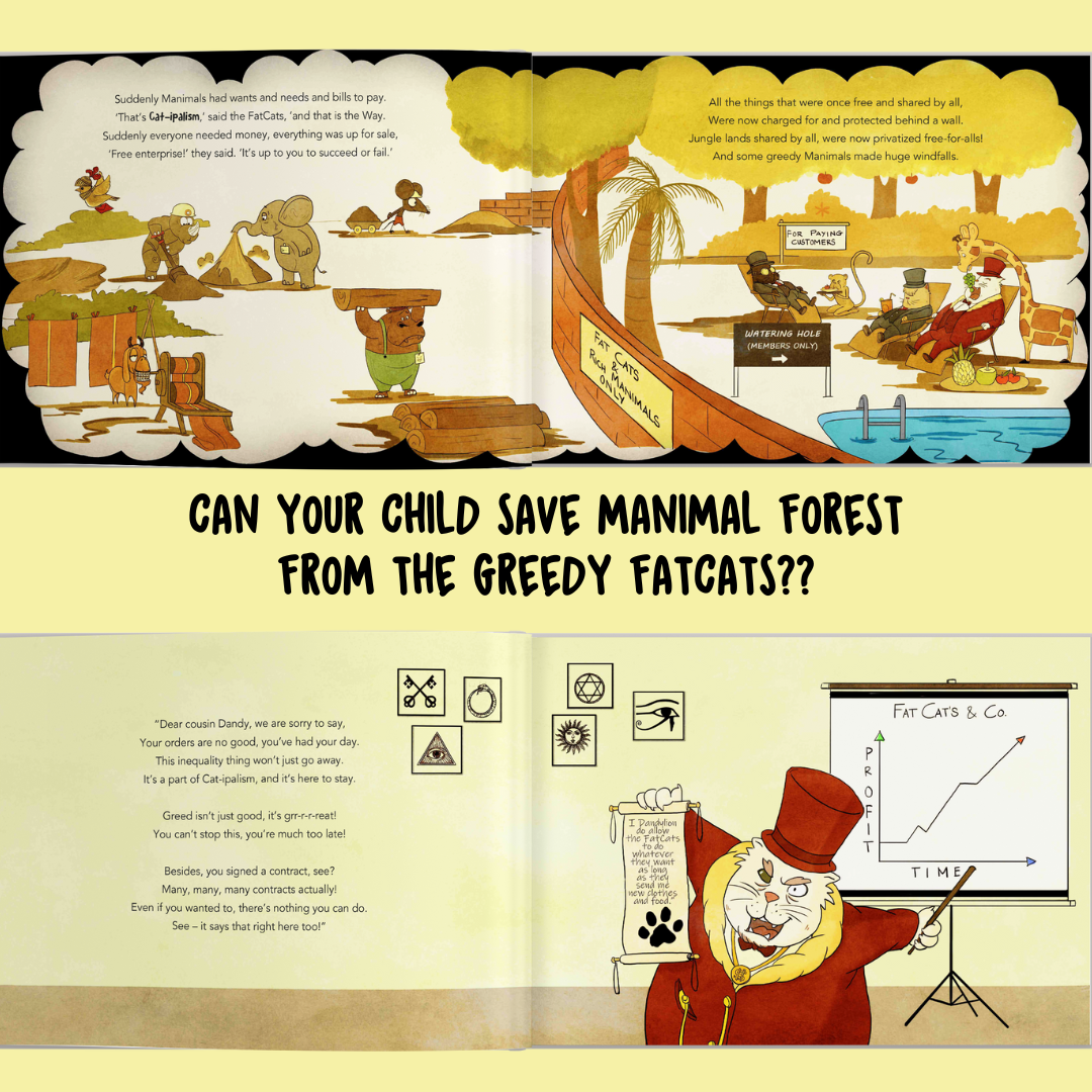 Personalised Storybook - The FatCats; A Book About Capitalism & Inequality