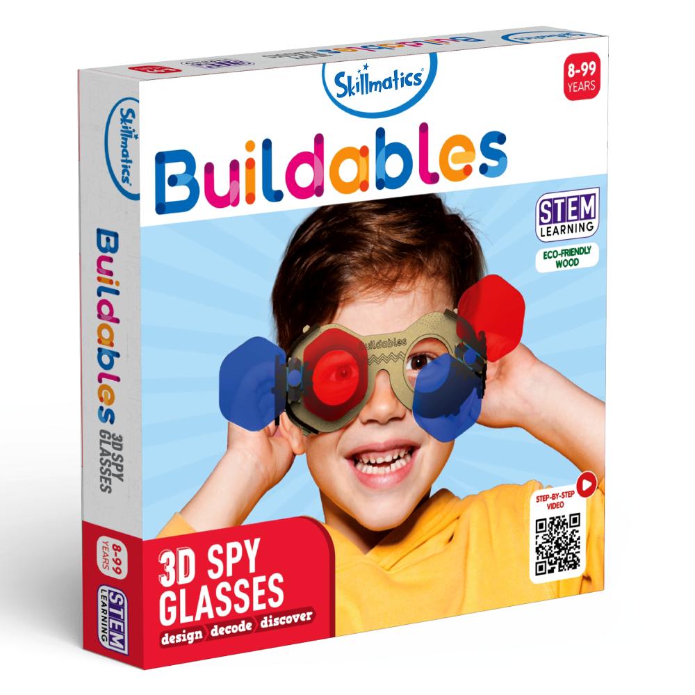 Skillmatics Stem Building Toy - Buildables 3D Spy Glasses, Educational & Construction DIY Toy for Ages 8 and Up