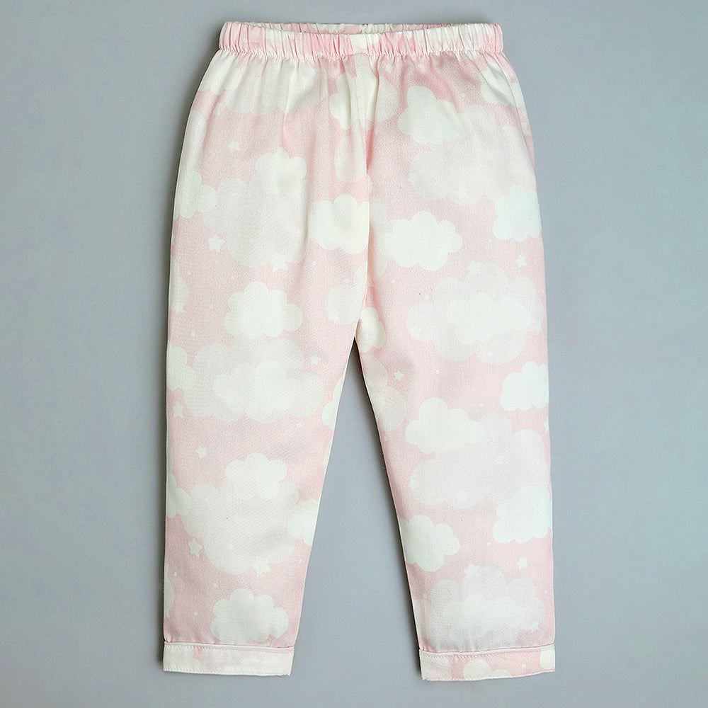 Organic Cotton  Night Suit - Cloud Pink