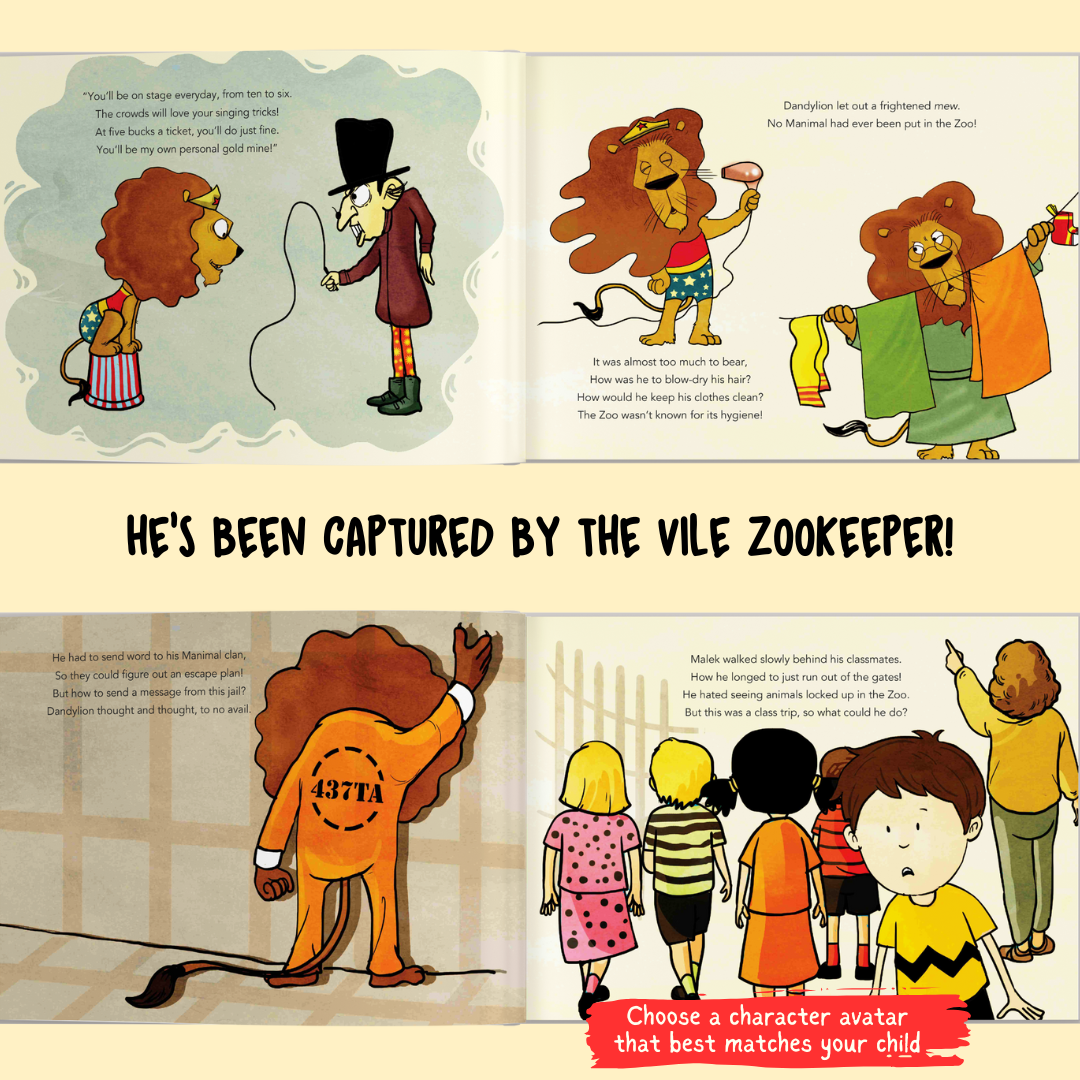 Personalised Storybook - The ZooKeeper; Should Animals Be Kept In A Zoo?