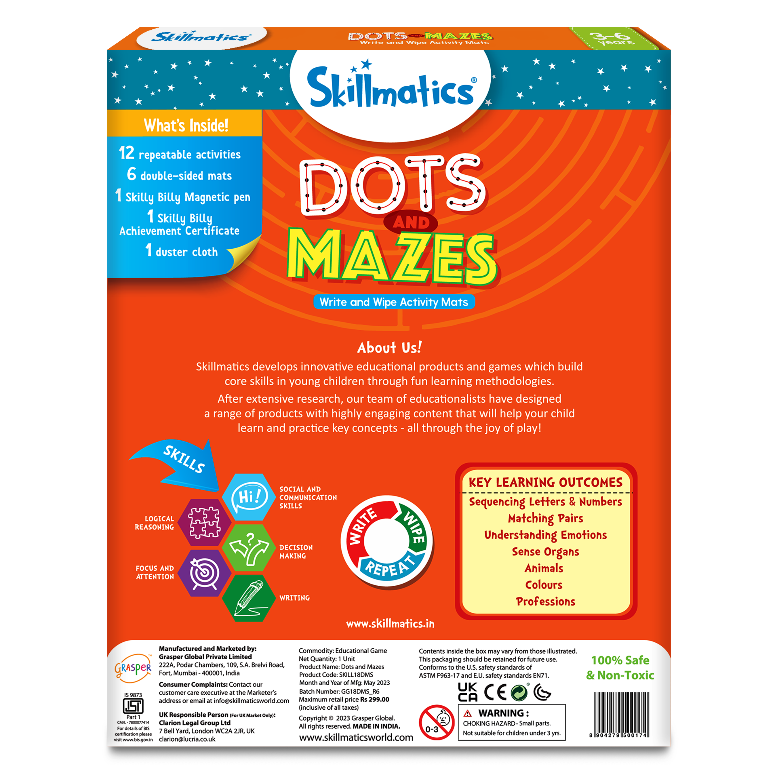 Skillmatics Educational Game - Dots and Mazes