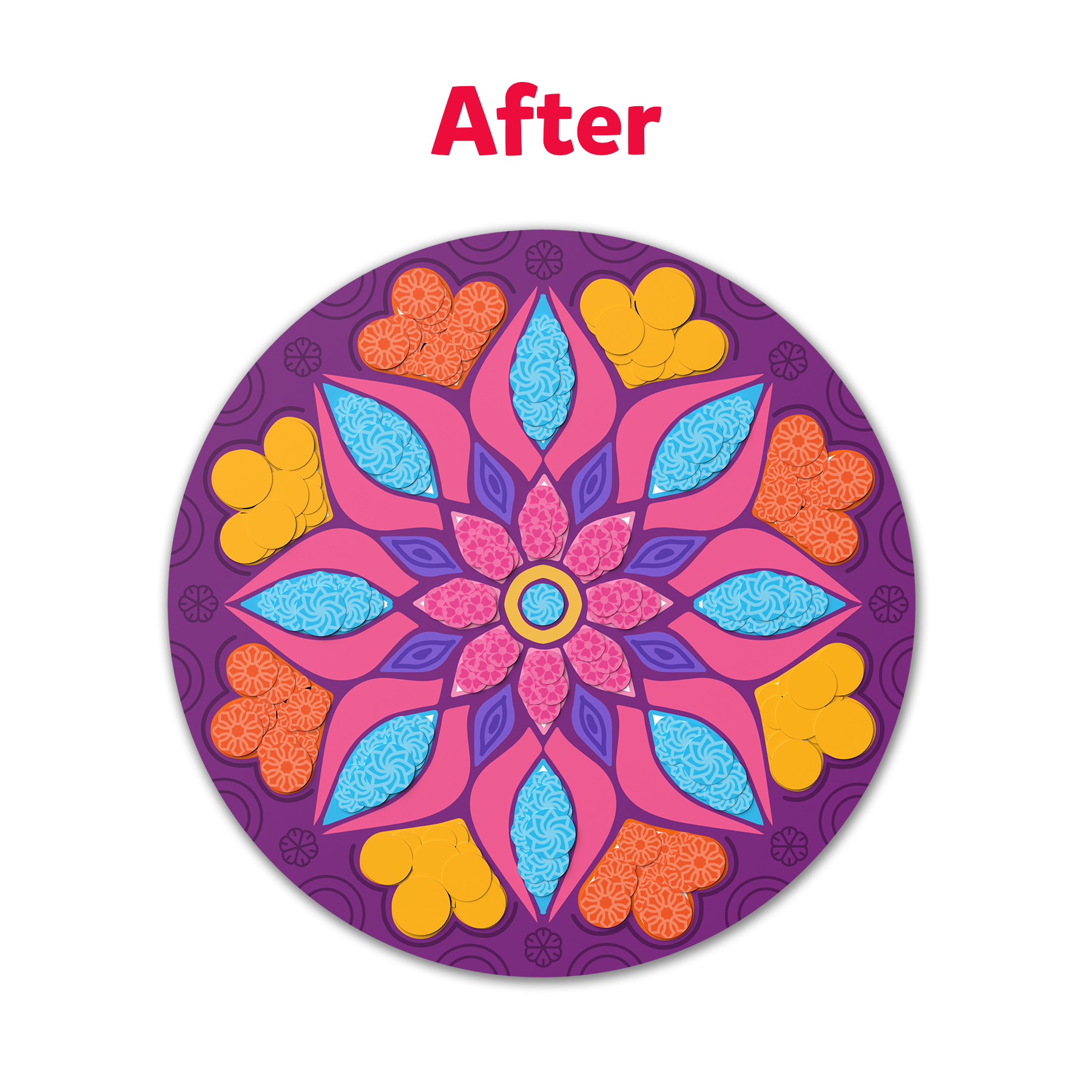 Skillmatics Art Activity - Dot It Mandala Art, No Mess Sticker Art for Kids, Craft Kits, DIY Activity, Gifts for Girls & Boys Ages 3, 4, 5, 6, 7, Travel Toys for Toddlers