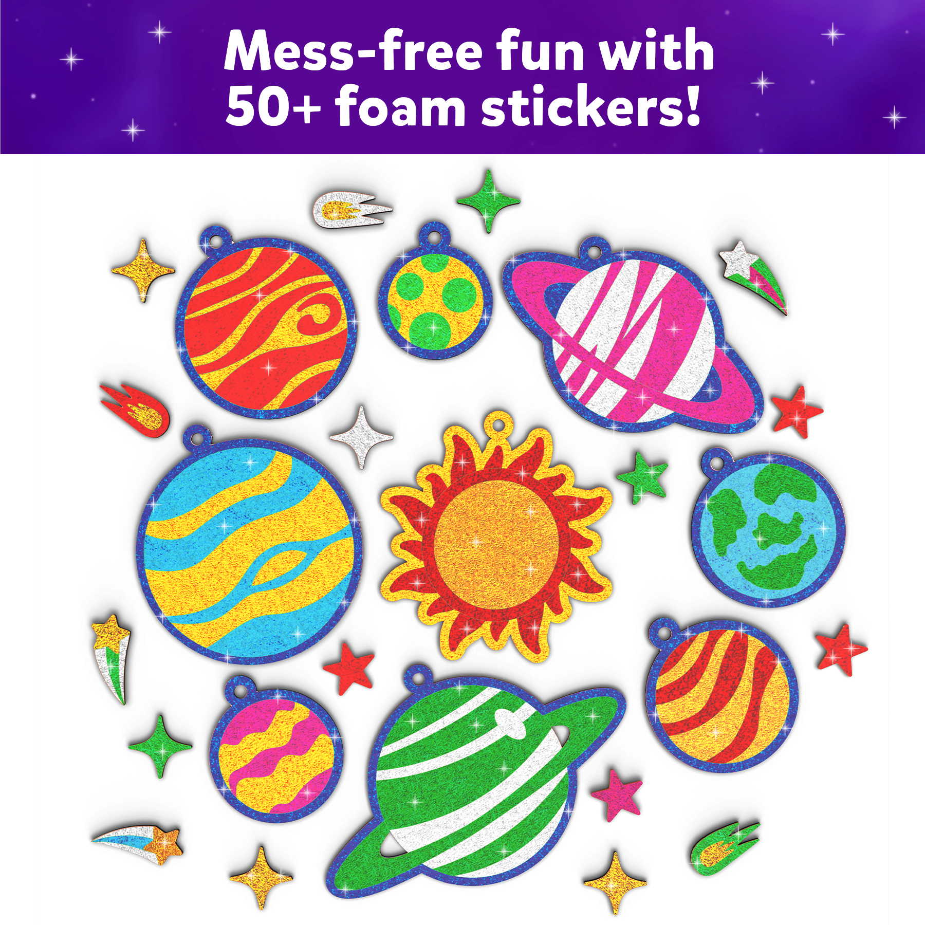Skillmatics Art & Craft Activity - Foil Fun Solar System, No Mess Art for Kids, Craft Kits, Creative Activity, Gifts for Boys & Girls Ages 4, 5, 6, 7, 8, 9, 10, 11, 12