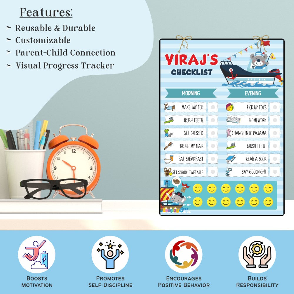 Daily Reward Chart Personalised – Sailor