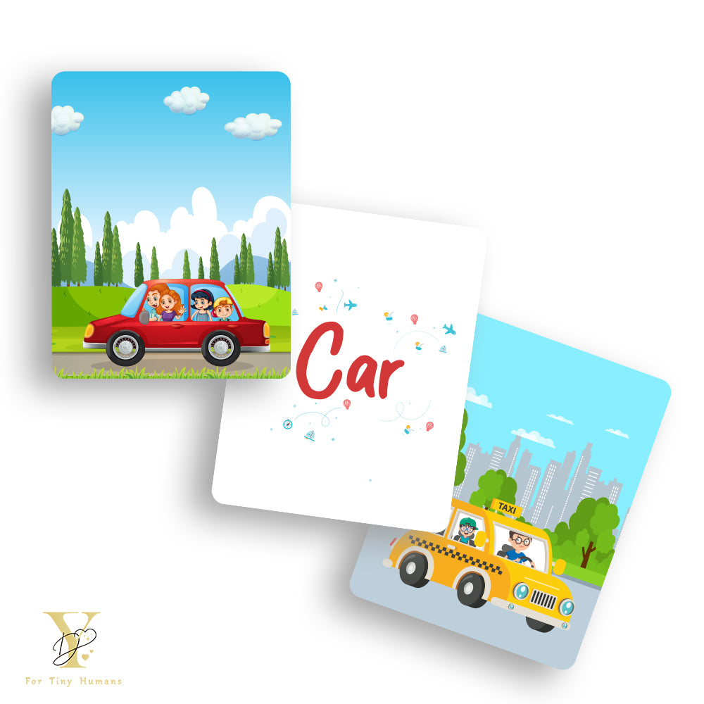 Transport Flash Cards & Diwali Bodysuit Gift Set
