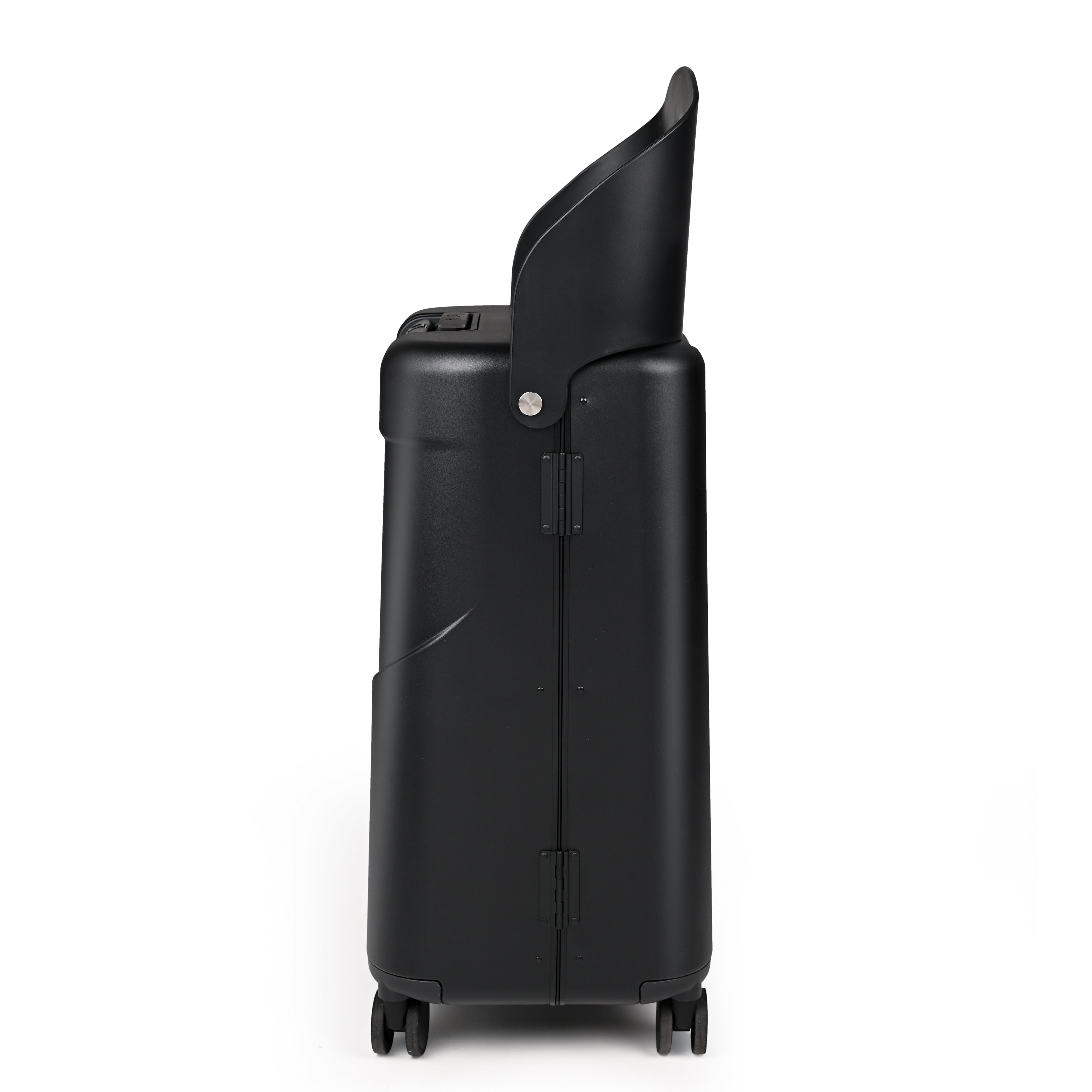 Miamily Midnight Black Ride On Trolley Check-In Luggage 24 inches