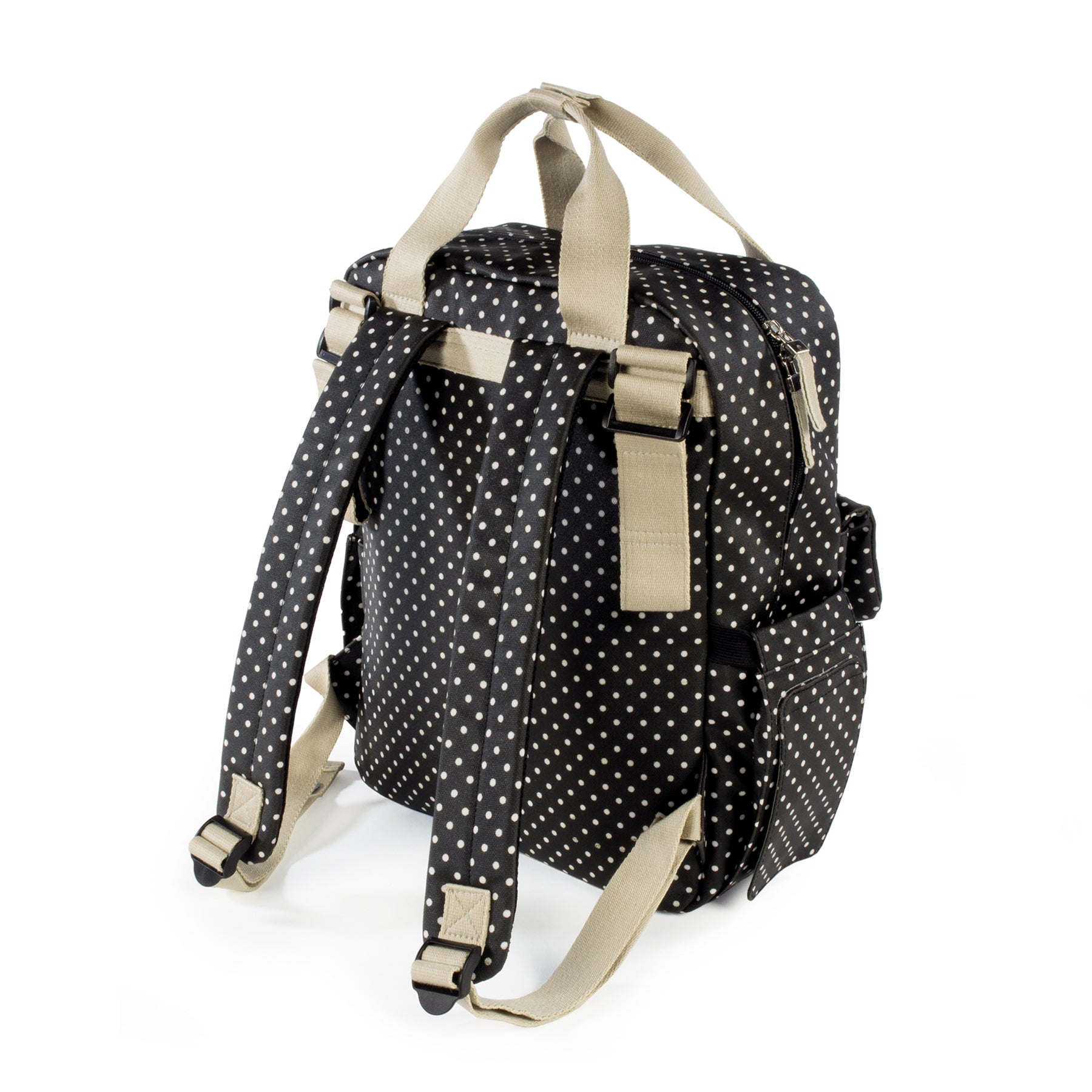 Walking Mum Emily Black Backpack Diaper Changing Bag
