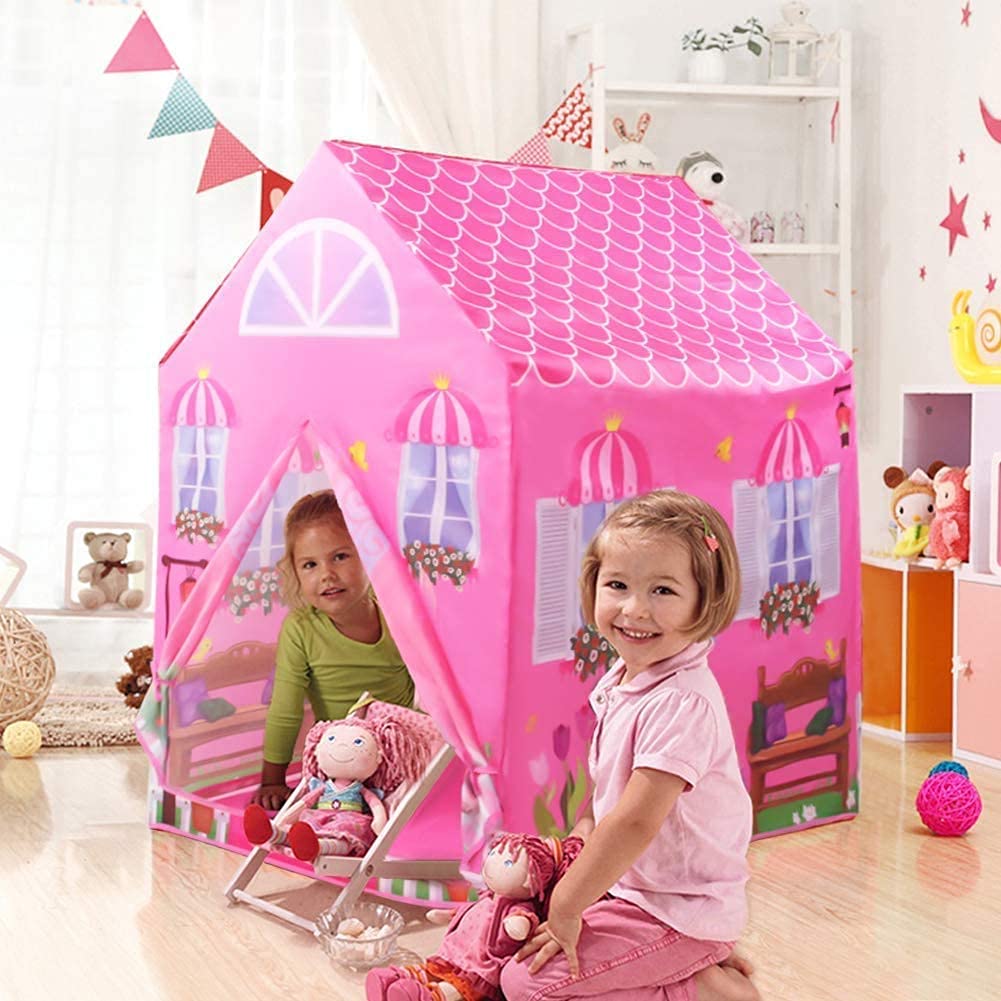 Baby Moo Playtime Foldable Tent House Princess Home Pink