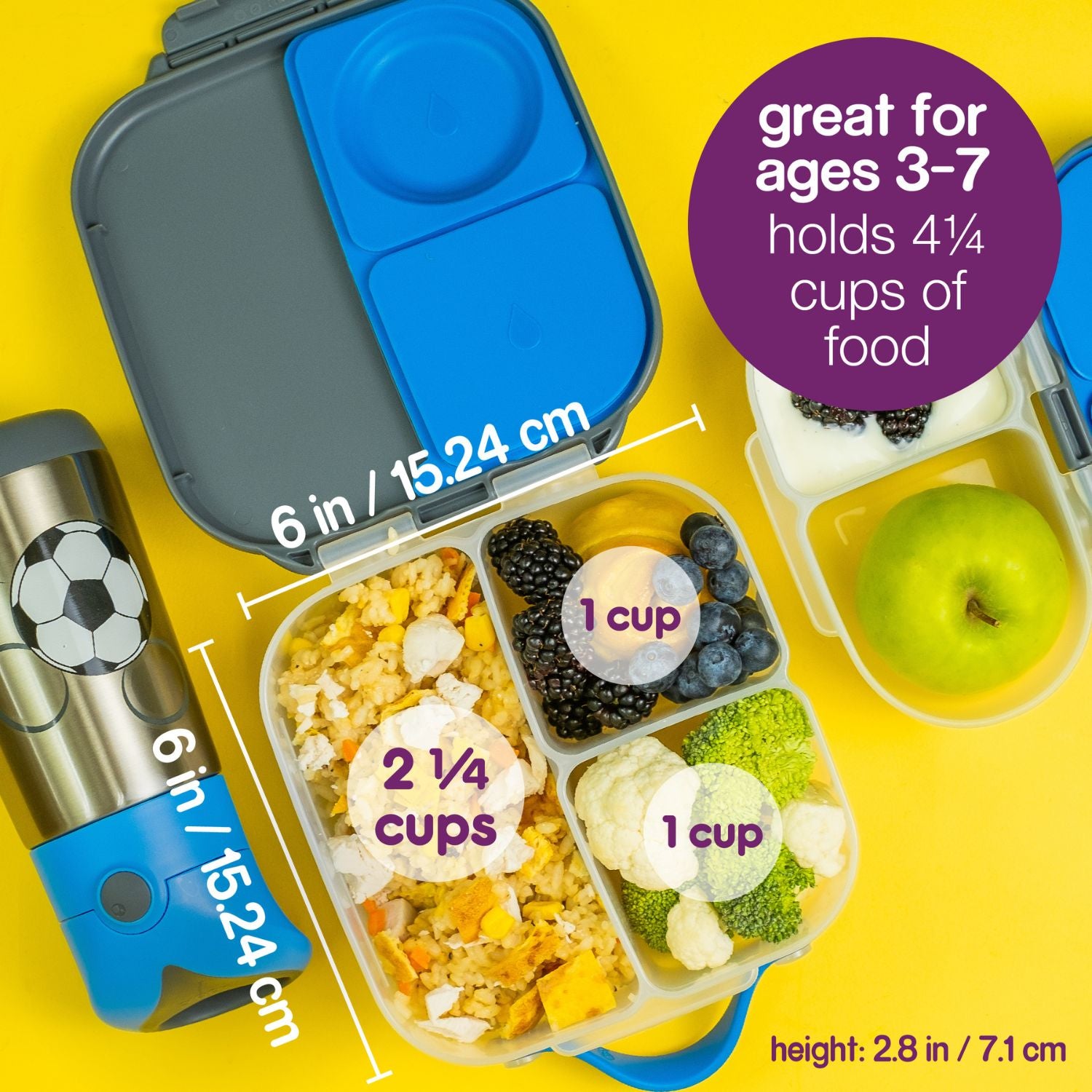 b.box Mini Lunch Box Chill Out Blue