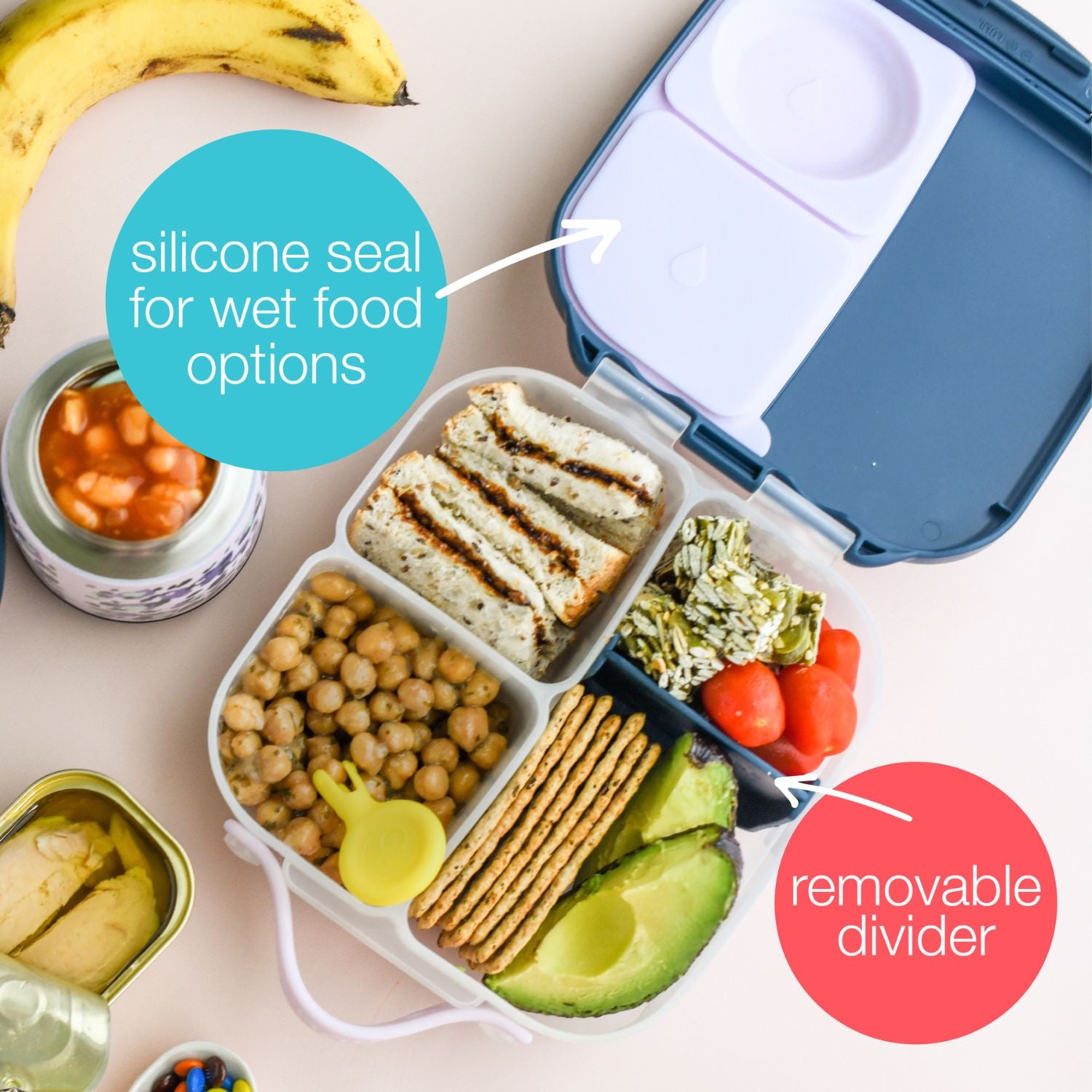 b.box Mini Lunch Box Chill Out Blue