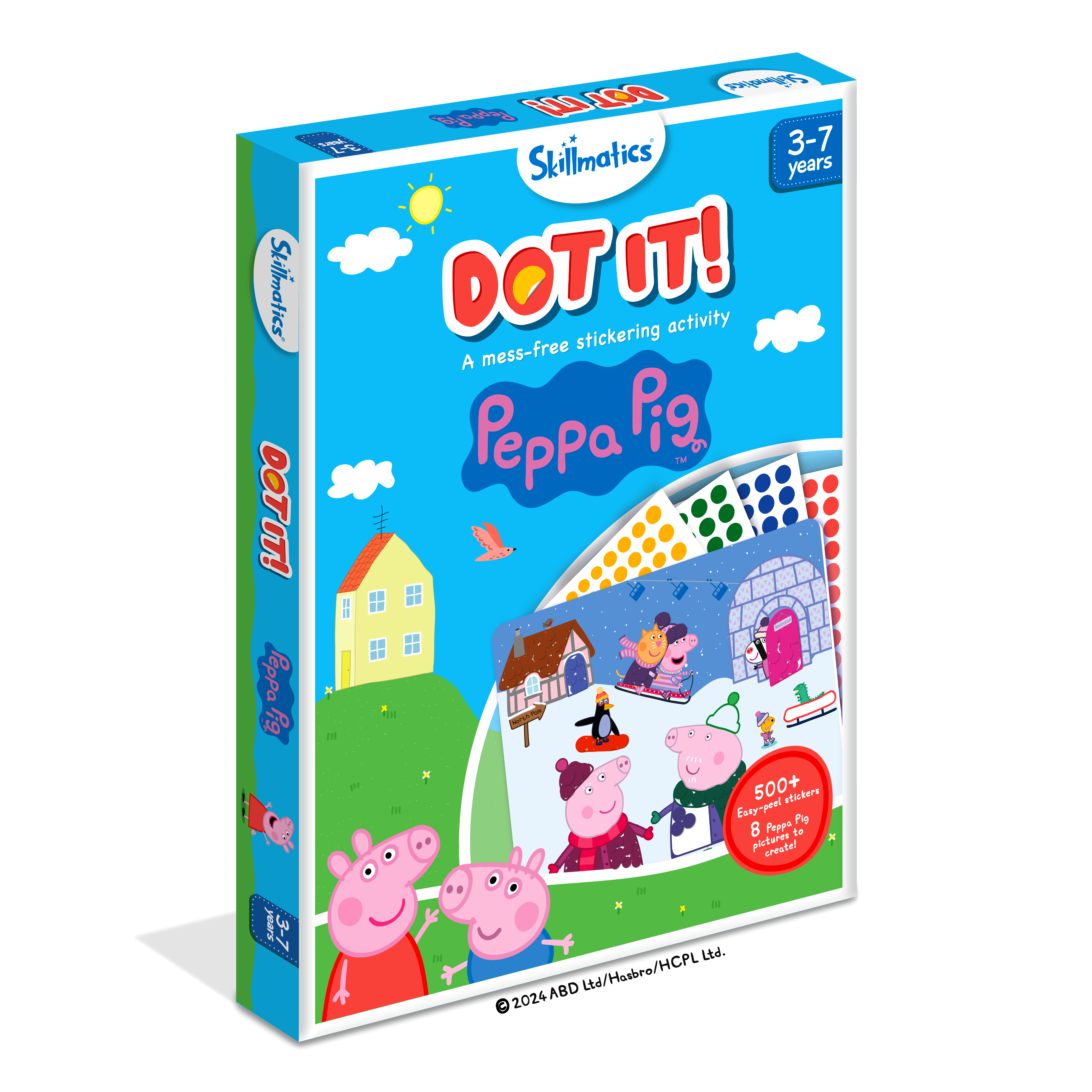 Skillmatics Art Activity - Dot It Peppa Pig, Mess-Free Sticker Art for Kids, Craft Kits, DIY Activity, Gifts for Boys & Girls Ages 3, 4, 5, 6, 7, Travel Toys for Toddlers