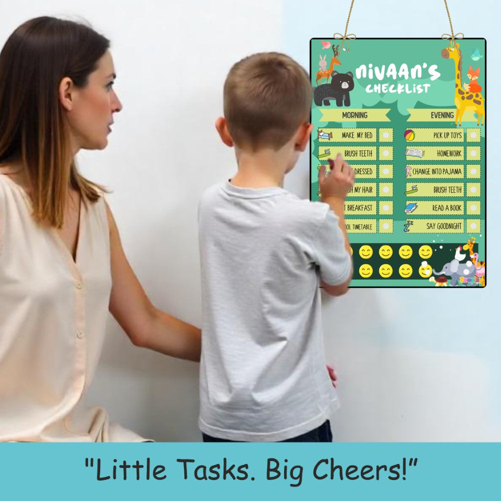 Daily Reward Chart Personalised – Wild adventures