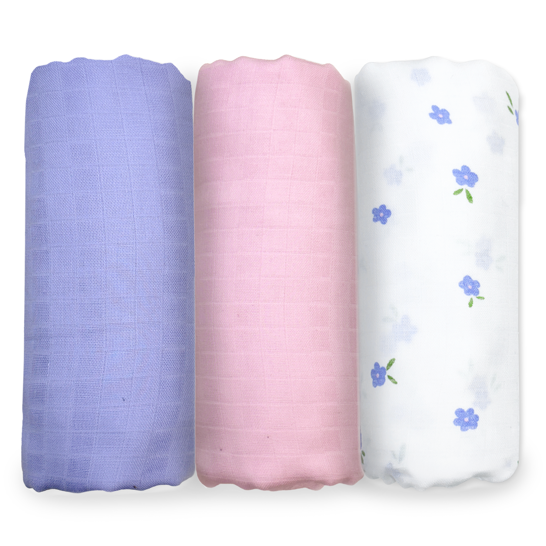 Extra-Large Swaddle - 100% Organic Premium Muslin Cotton, 47" x 47" (119 cm x 119 cm), Ultra-Soft, Breathable & Lightweight, Unisex, Hypoallergenic, Gifts for Newborn Babies, Pack of 2/3