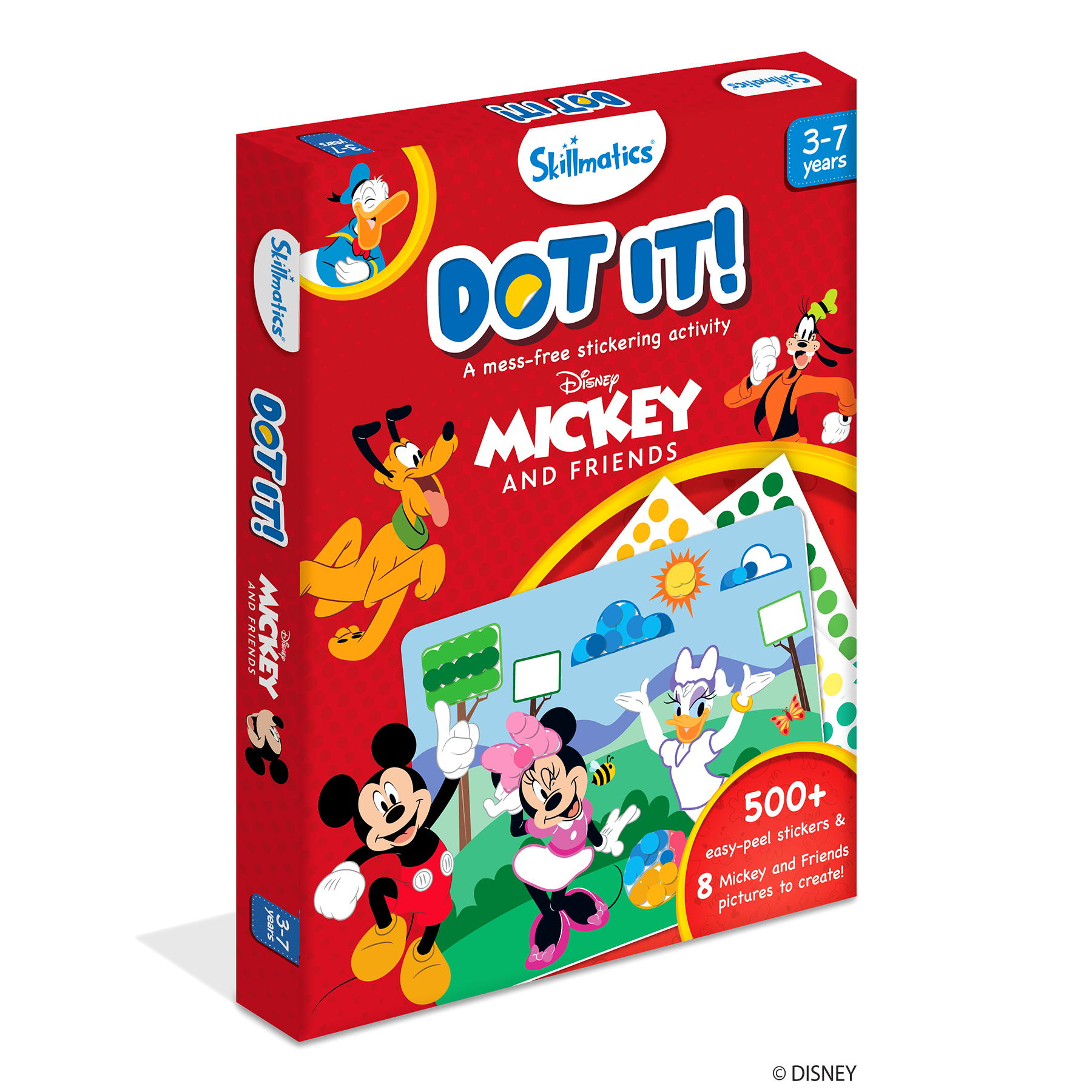 Skillmatics Art Activity - Dot It Mickey and Friends, Mess-Free Sticker Art for Kids, Craft Kits, DIY Activity, Gifts for Boys & Girls Ages 3, 4, 5, 6, 7, Travel Toys for Toddlers