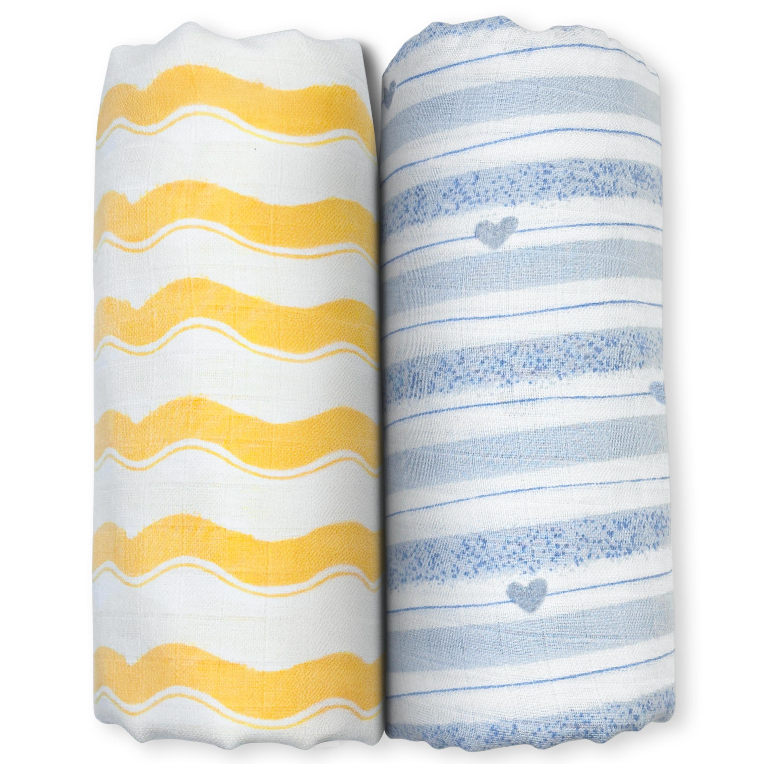 Nintara Baby Swaddle - 100% Organic Premium Muslin Cotton, 39" x 39" (100 cm x 100 cm), Ultra-Soft, Breathable & Lightweight, Multipurpose, Unisex, Hypoallergenic, Gifts for Newborn Babies