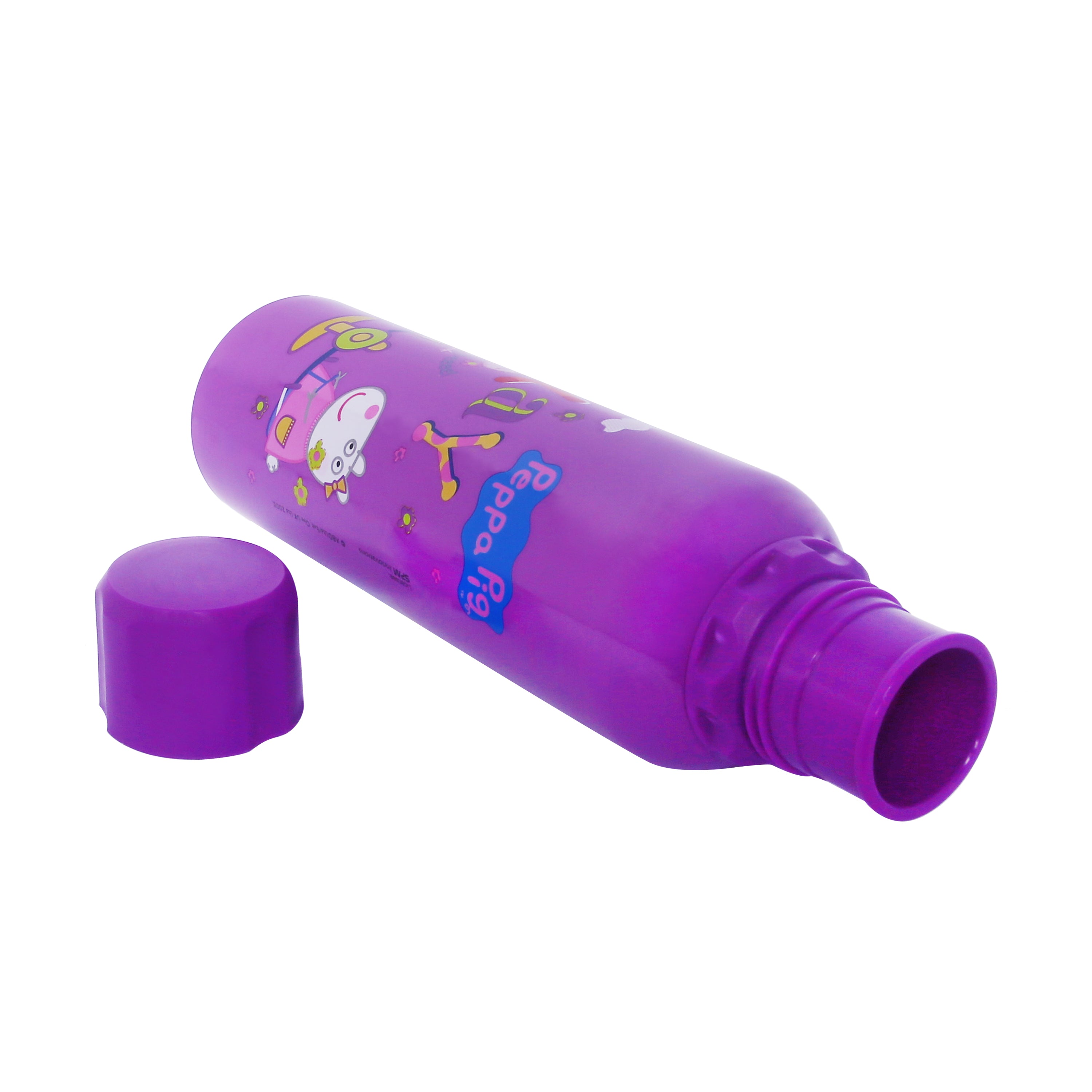 Youp Stainless Steel Purple Color Peppa Pig Kids Water Bottle OSCAR - 750 Ml