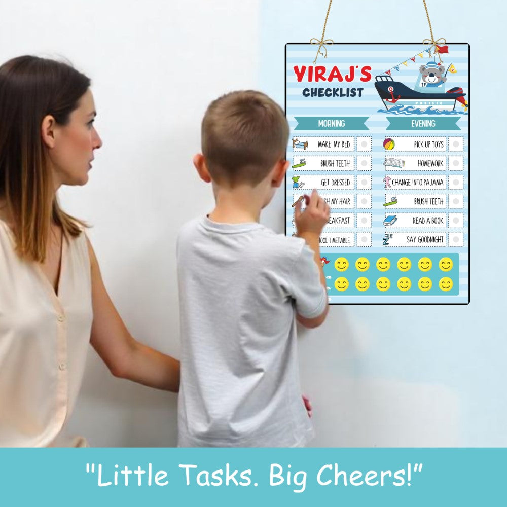 Daily Reward Chart Personalised – Sailor