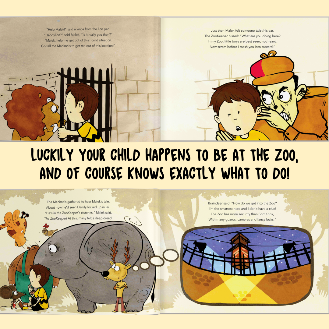 Personalised Storybook - The ZooKeeper; Should Animals Be Kept In A Zoo?