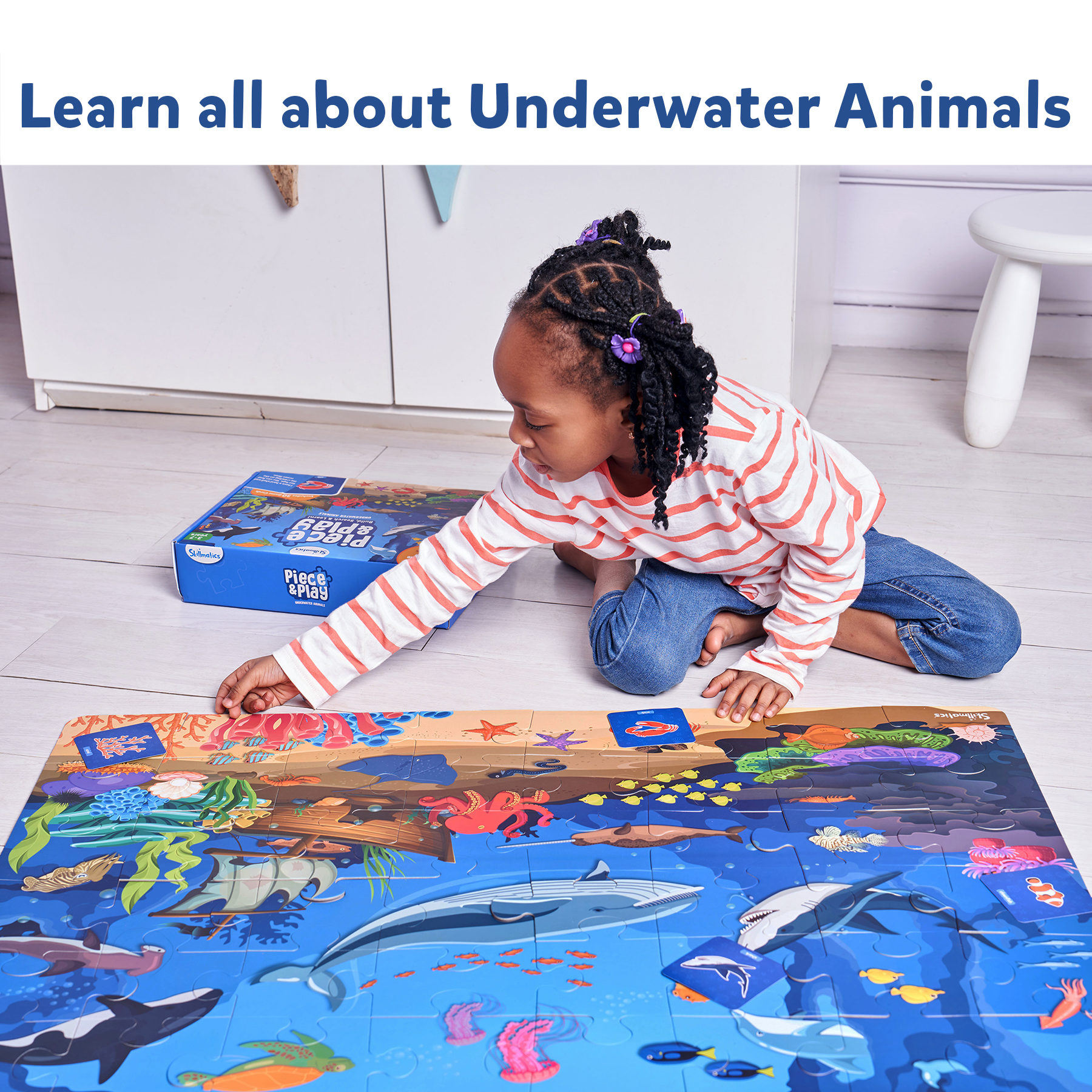 Piece & Play - Underwater Animals | Fun & Educational 48 Piece Jigsaw Puzzle