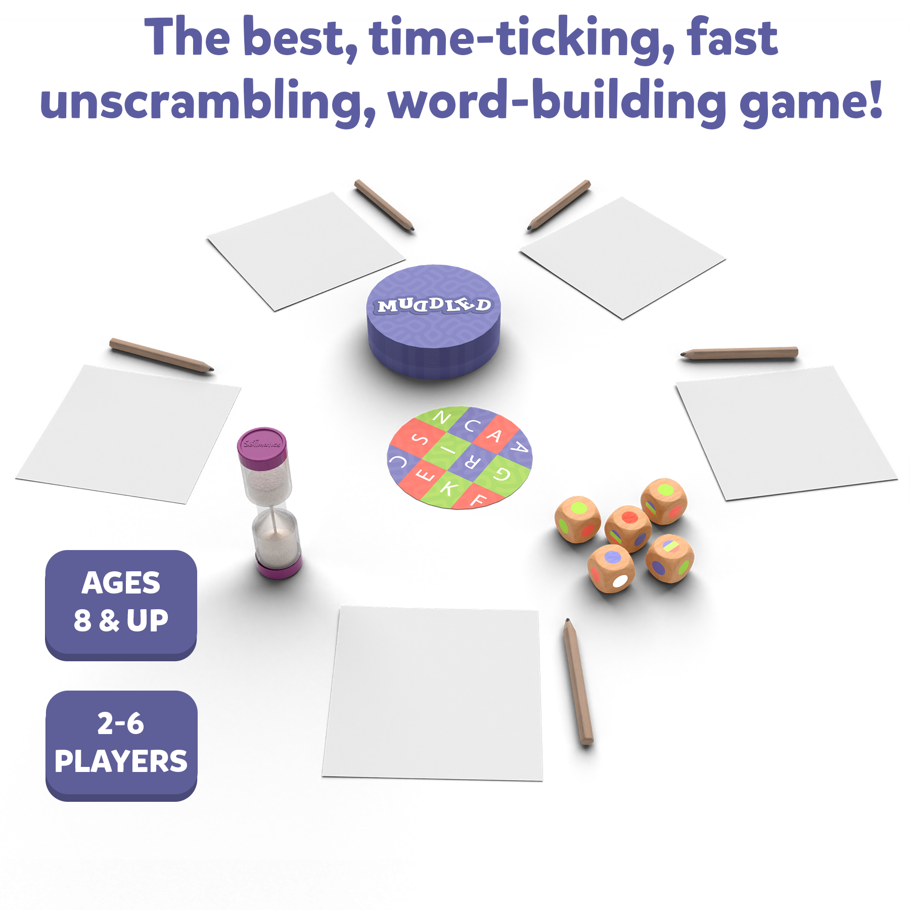 Skillmatics Word Game - Muddled, Fast-Paced Word Building Game, Fun For Kids & Families, Gifts For Ages 8 & Up