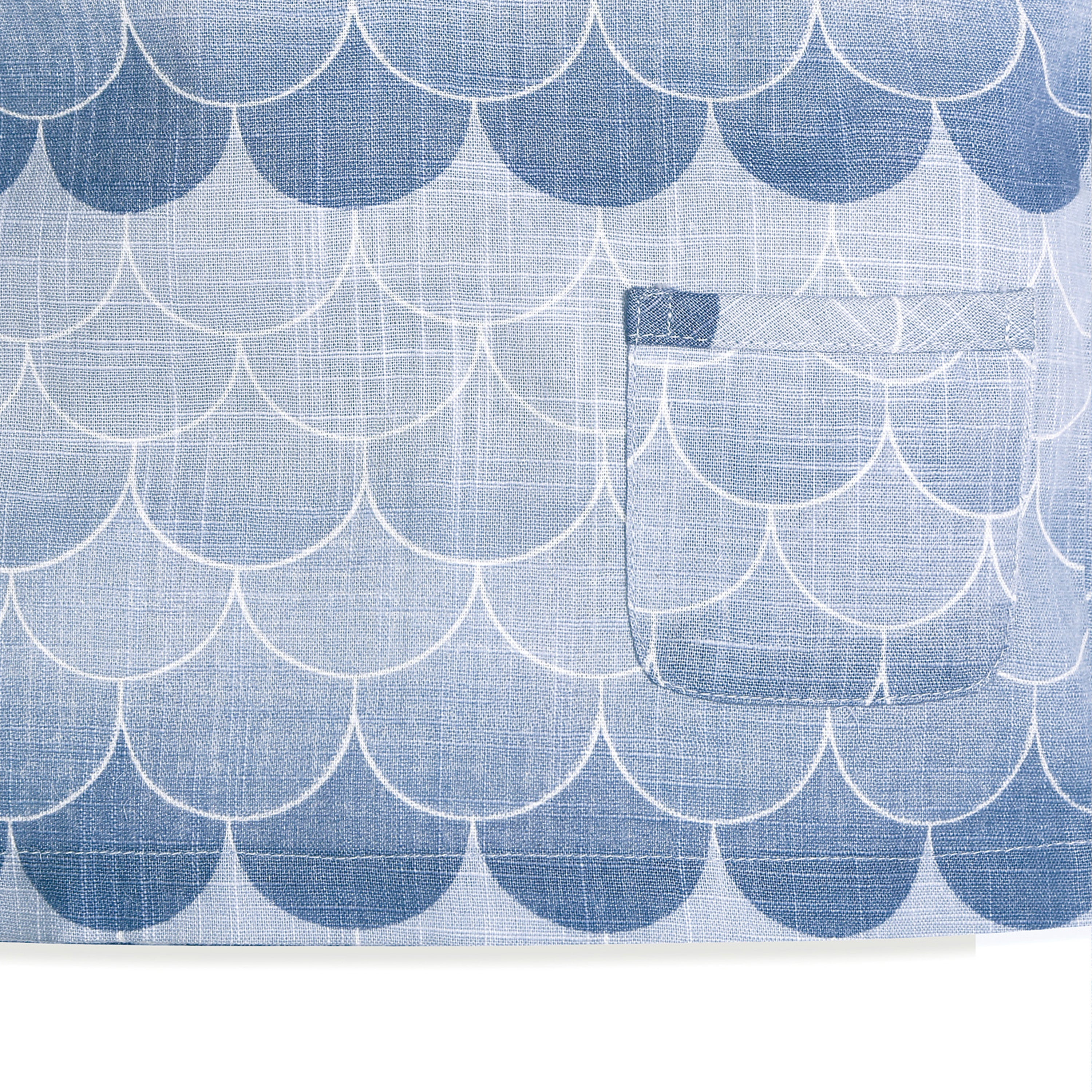 My Milestones 100% Cotton Mason Drop Shoulder Shirt with Double Cloth Shorts - Blue & White