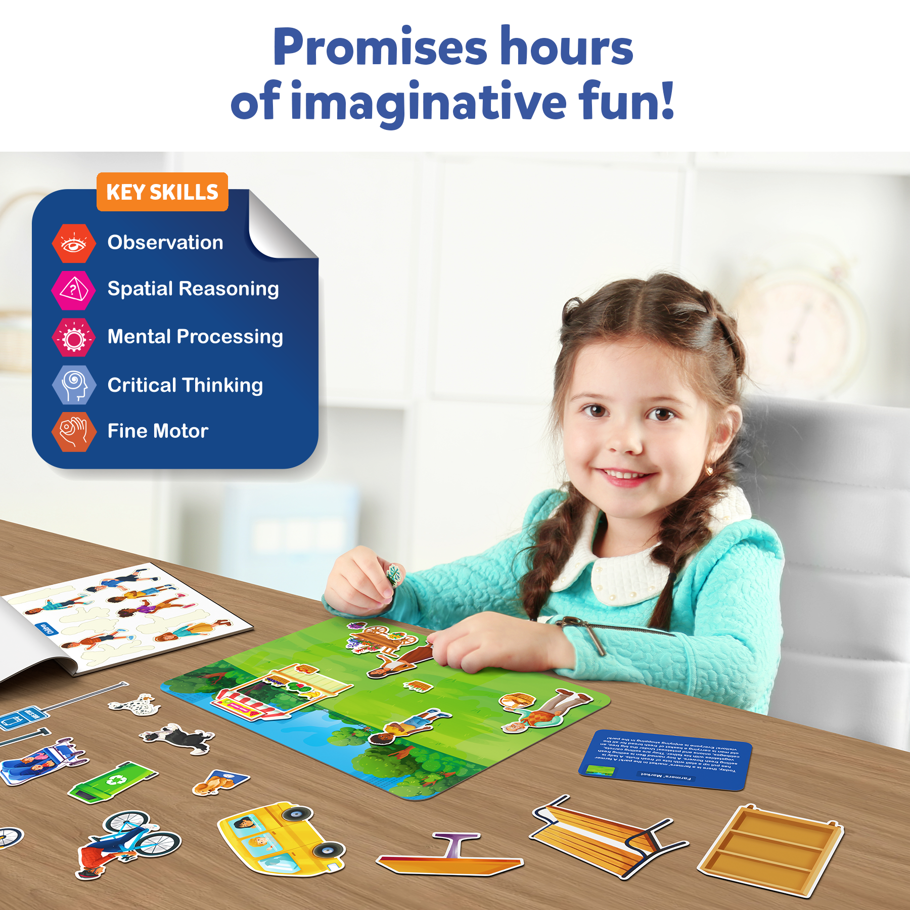 Skillmatics Art & Craft Activity - Sticker Stories, Reusable Sticker Art, DIY Craft Kits, Creative Storytelling Kit, Educational Toy, Gifts for Ages 3, 4, 5, 6, 7
