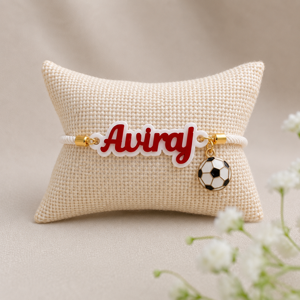 Classic Acrylic Name Rakhi