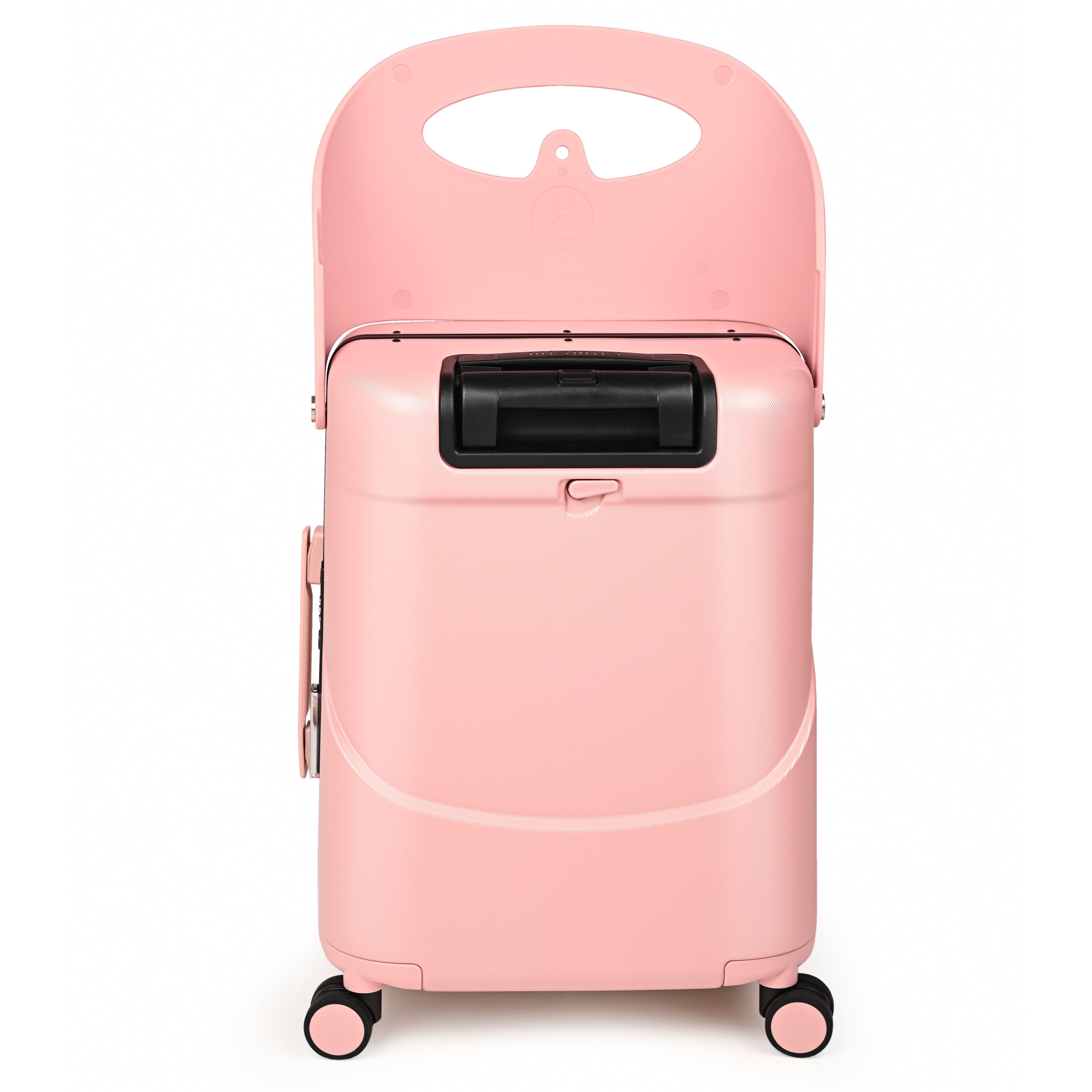 Miamily Dusty Pink Ride-On Trolley Carry-On Luggage 18 inches